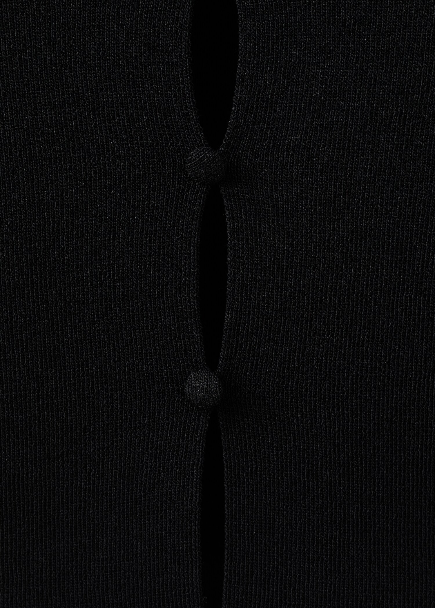 Perkins-neck sweater with cut-out - Details of the article 0
