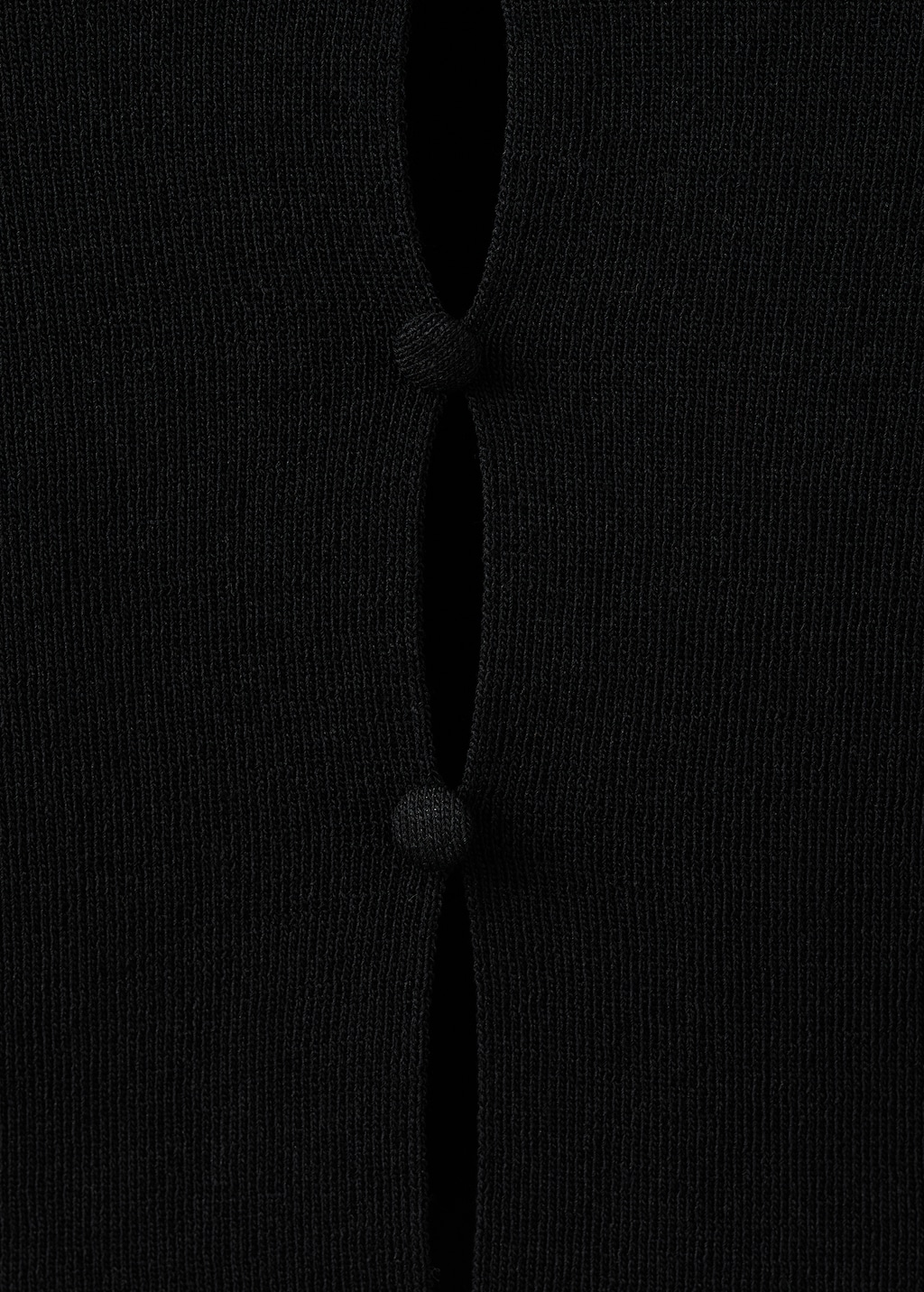 Perkins-neck sweater with cut-out