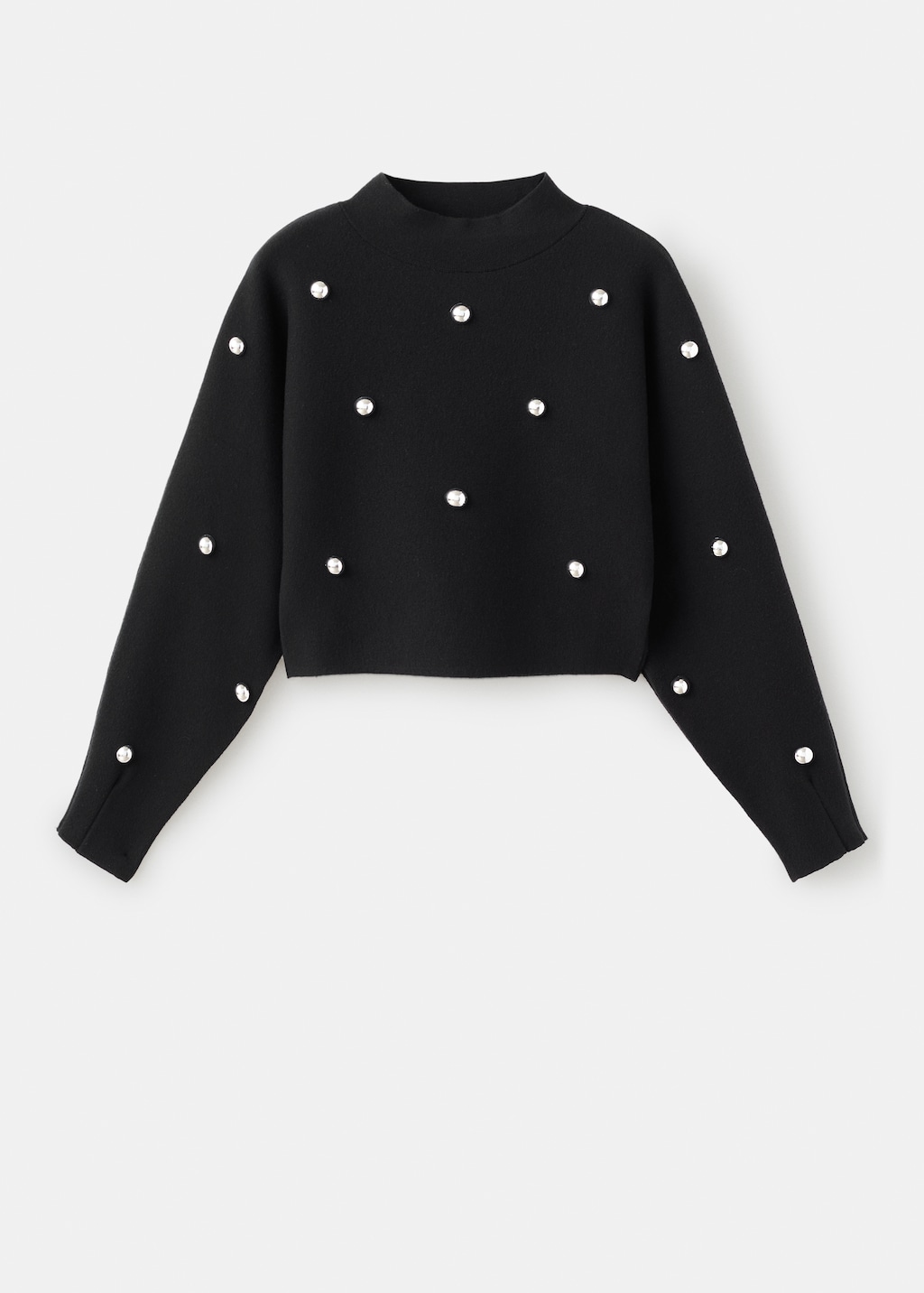 Perkins-neck sweater with spheres