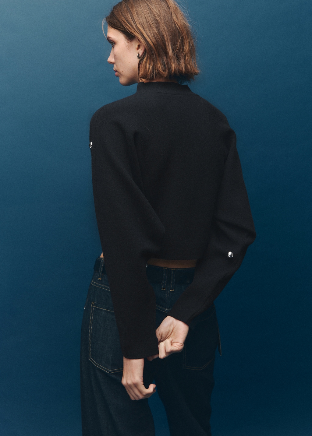 Perkins-neck sweater with spheres - Women | MANGO Japan