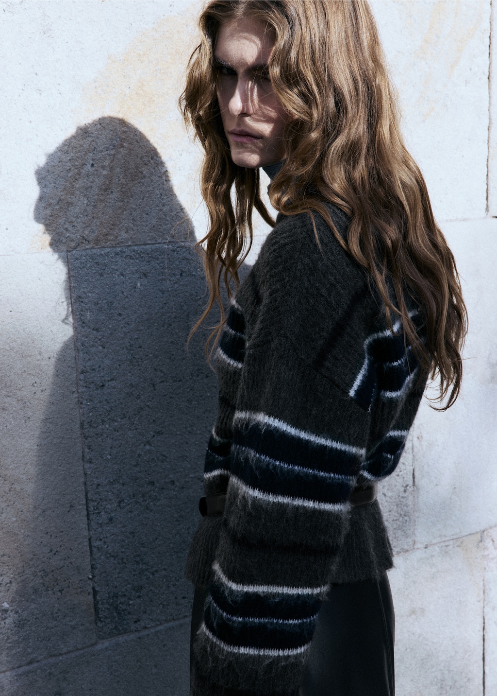 Knit striped sweater