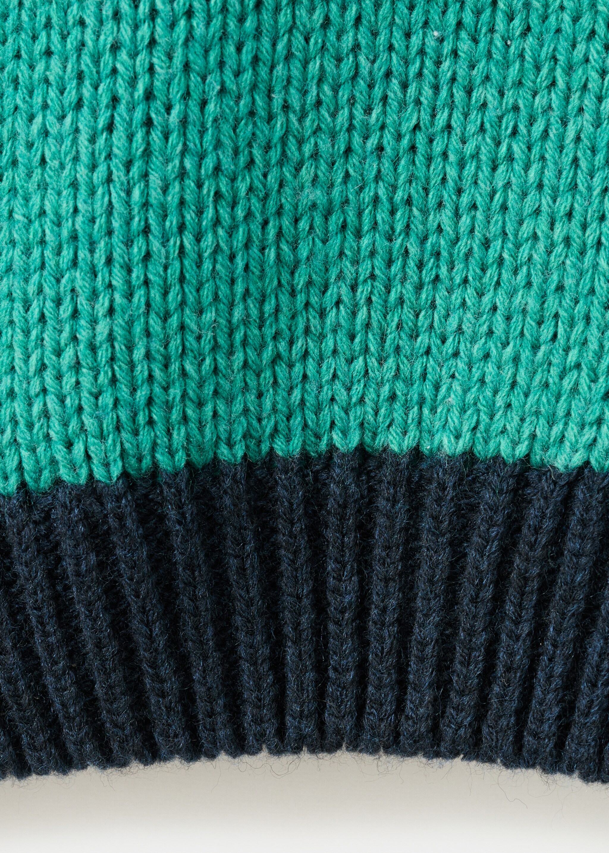 Knit striped sweater - Details of the article 0, Green. Ref: 17009139-00.