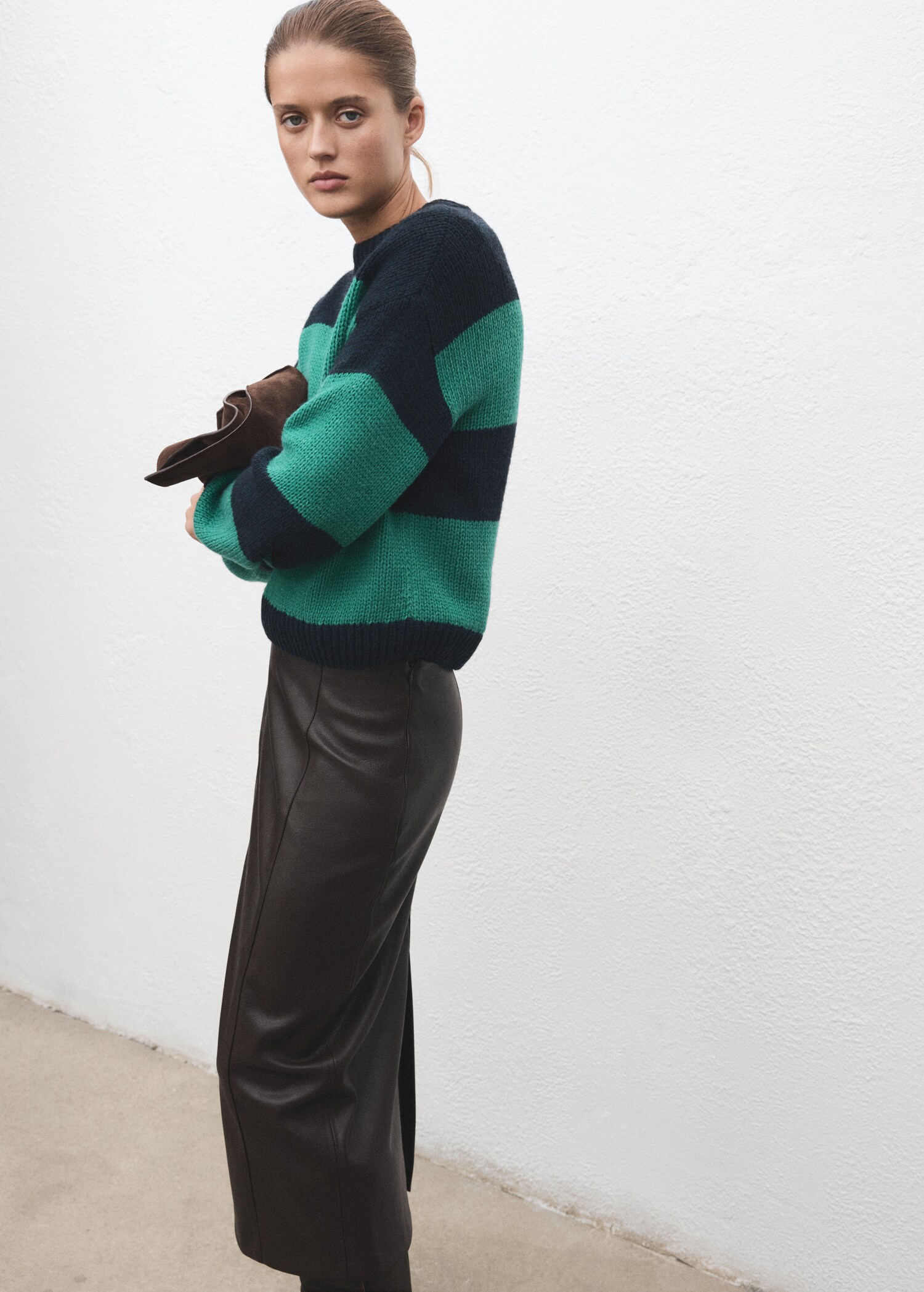 Knit striped sweater - Details of the article 2