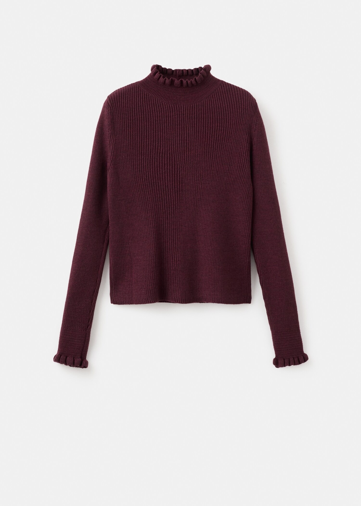 Ribbed jersey with scalloped ends - Article without model