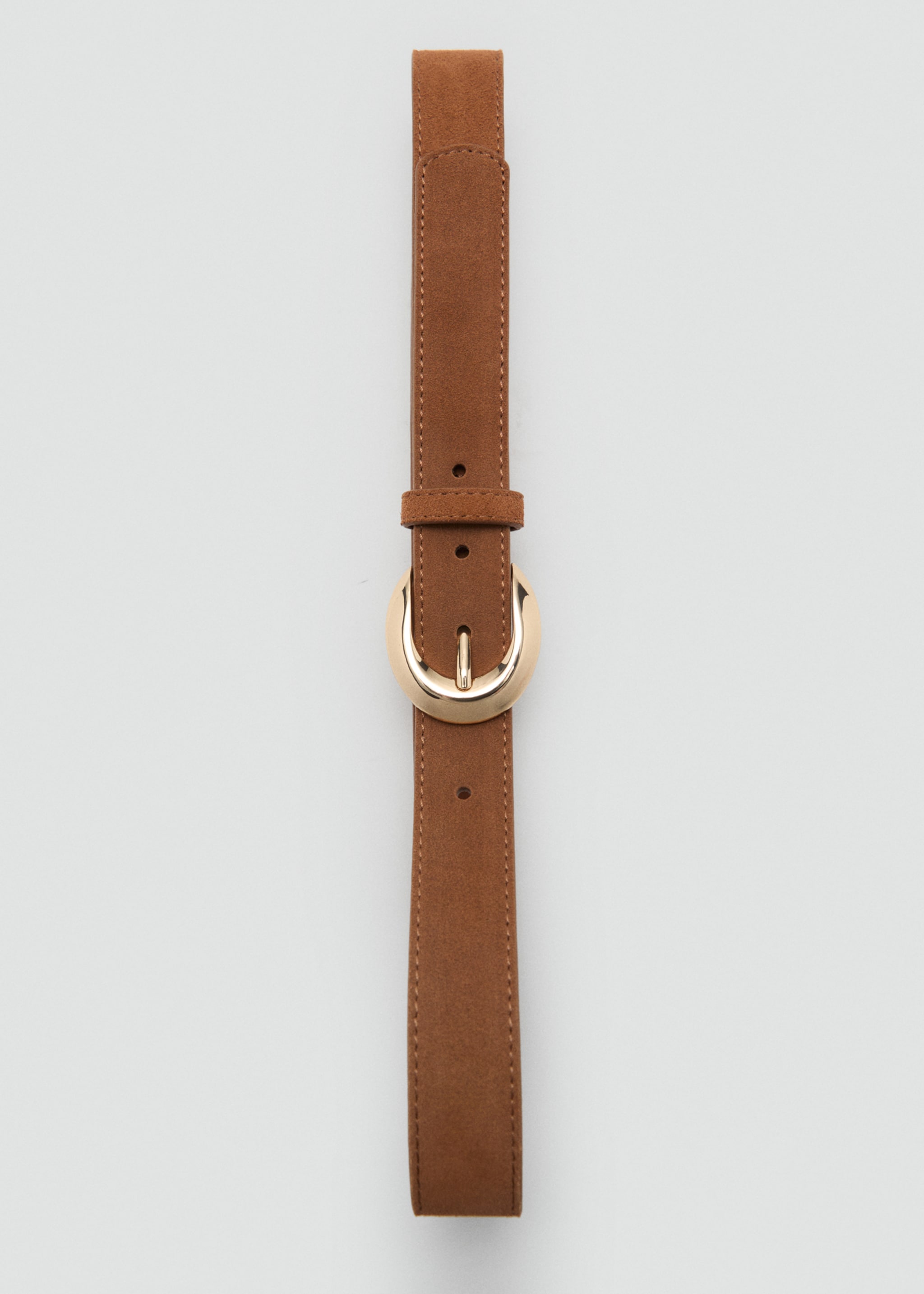 Leather belt with oval buckle - Details of the article 2