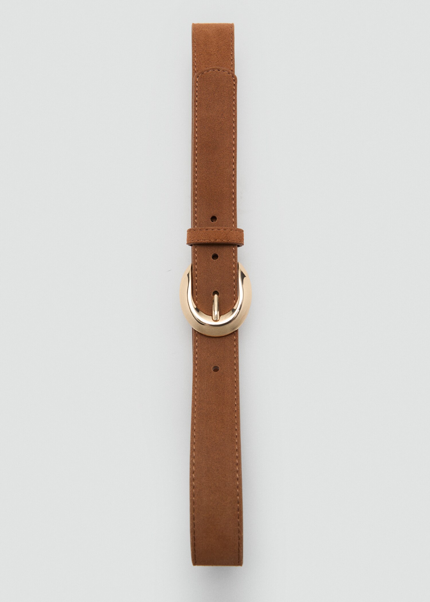 Leather belt with oval buckle - Details of the article 2