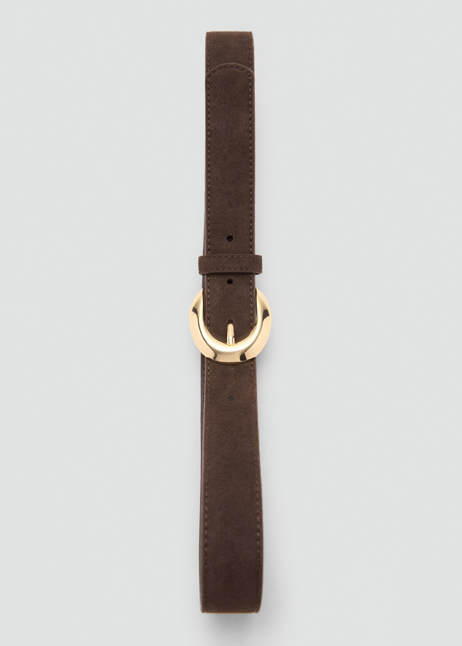 Leather belt with oval buckle - Details of the article 2