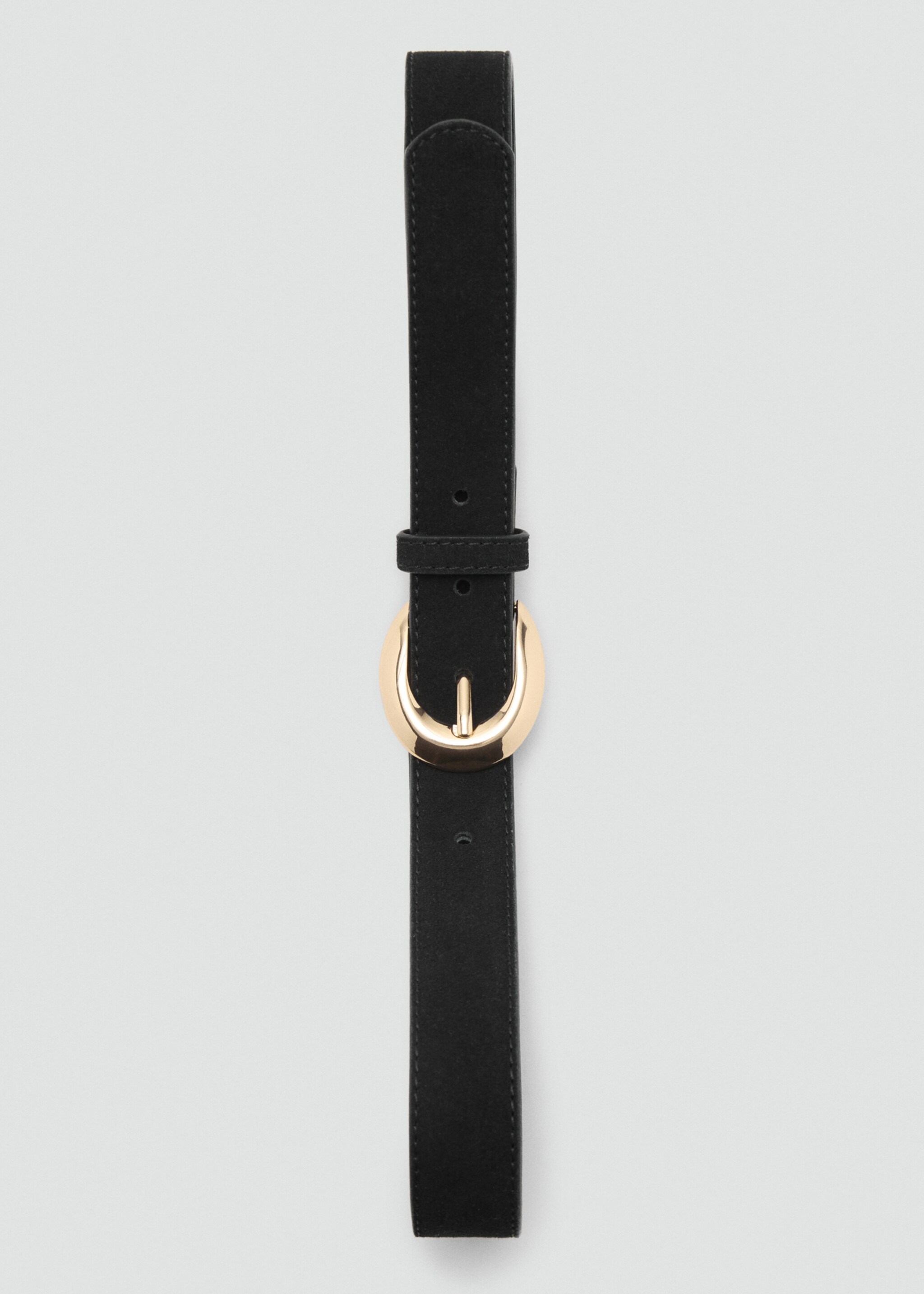 Leather belt with oval buckle - Details of the article 2
