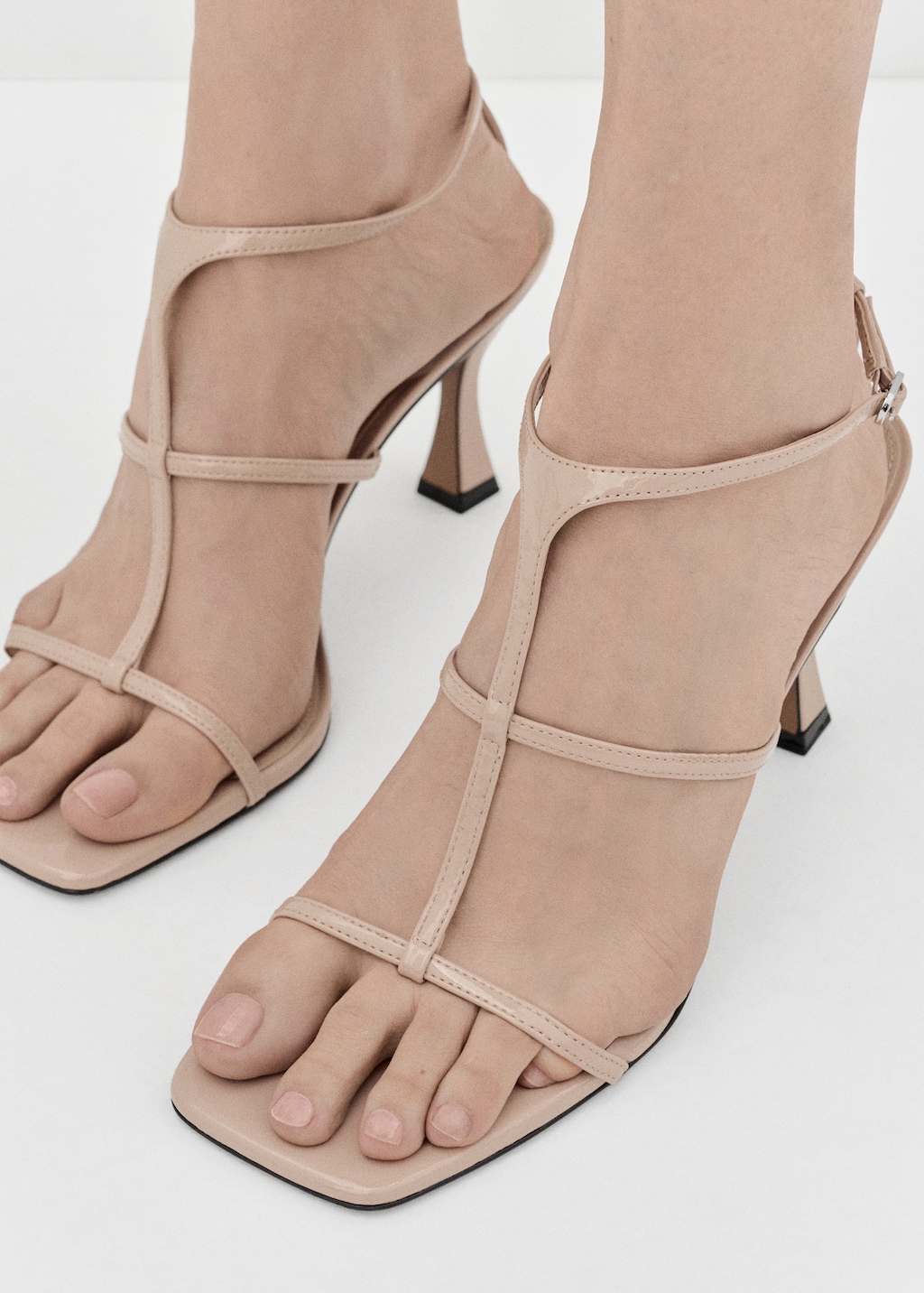 Heel strips sandals