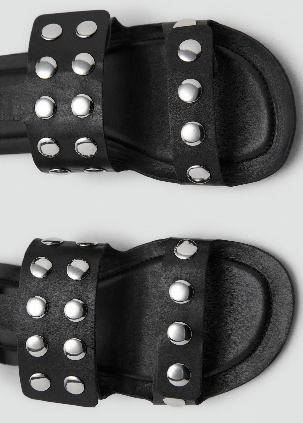 Studded leather sandals