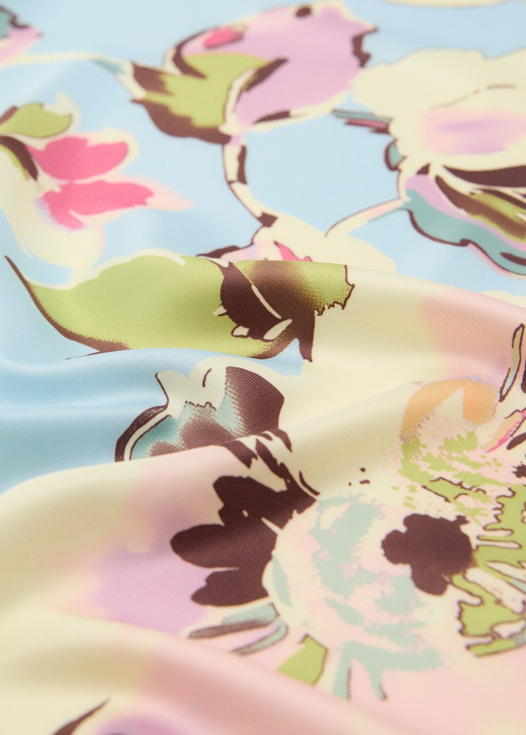 スカーフ FLORAL PRINT SCARF Floral-print scarf - Women | MANGO USA