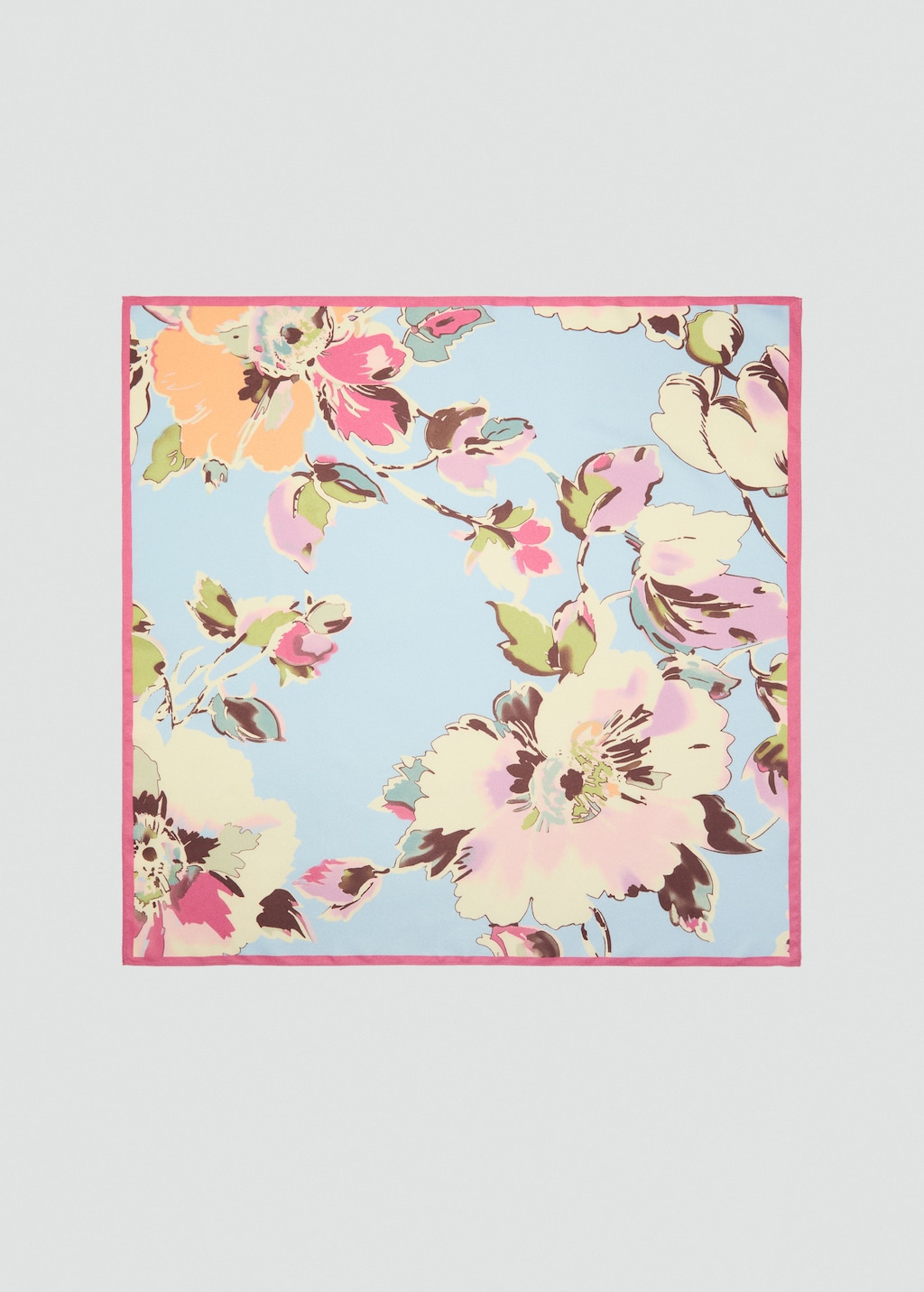 スカーフ FLORAL PRINT SCARF Floral-print scarf - Women | MANGO USA