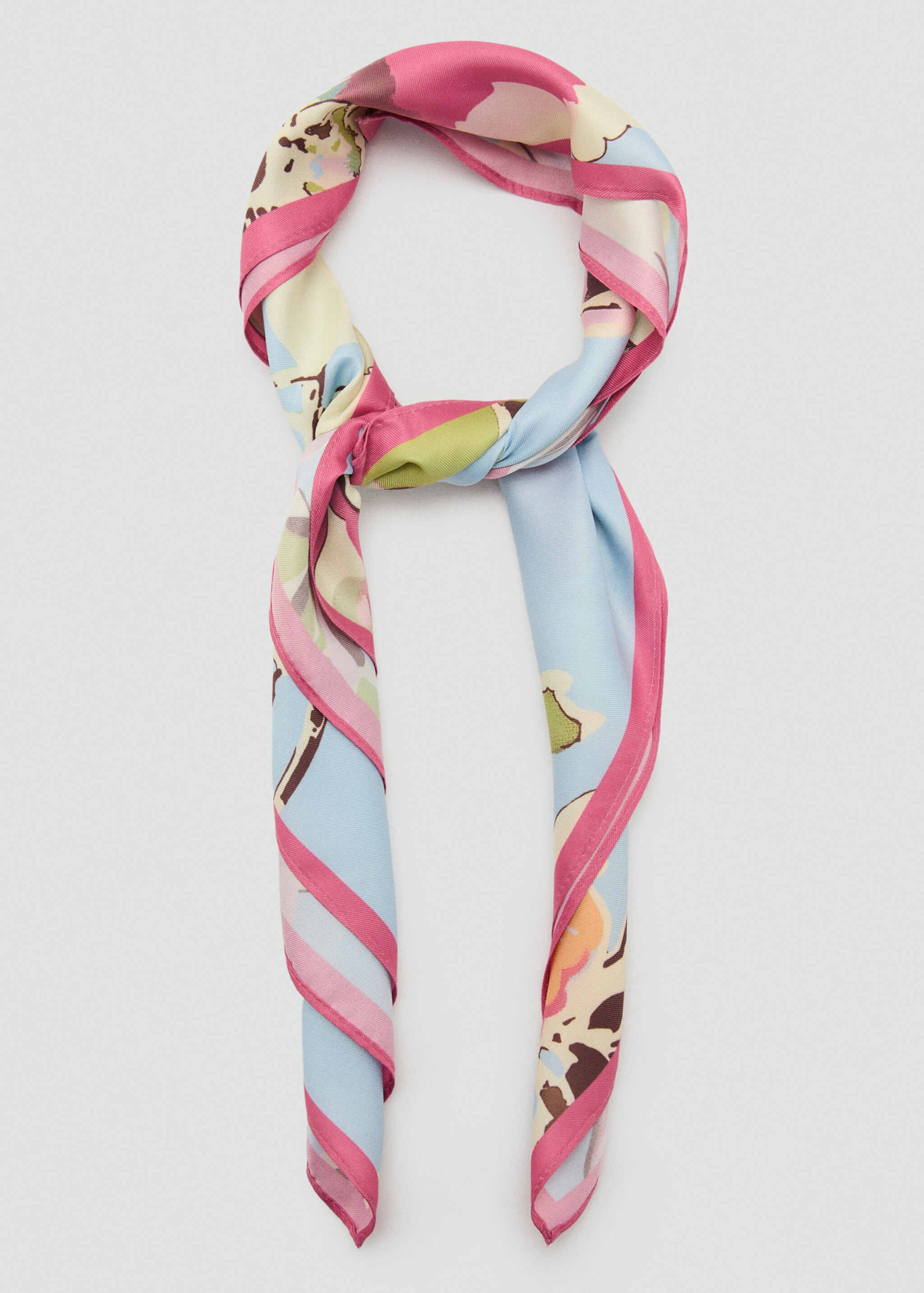 Floral-print scarf - Details of the article 1