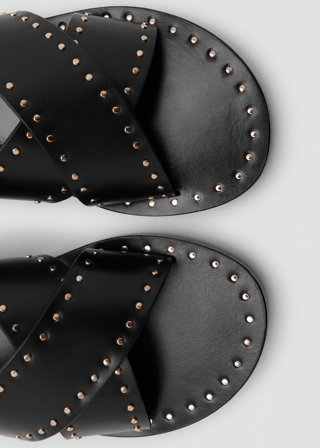 Studded leather sandals