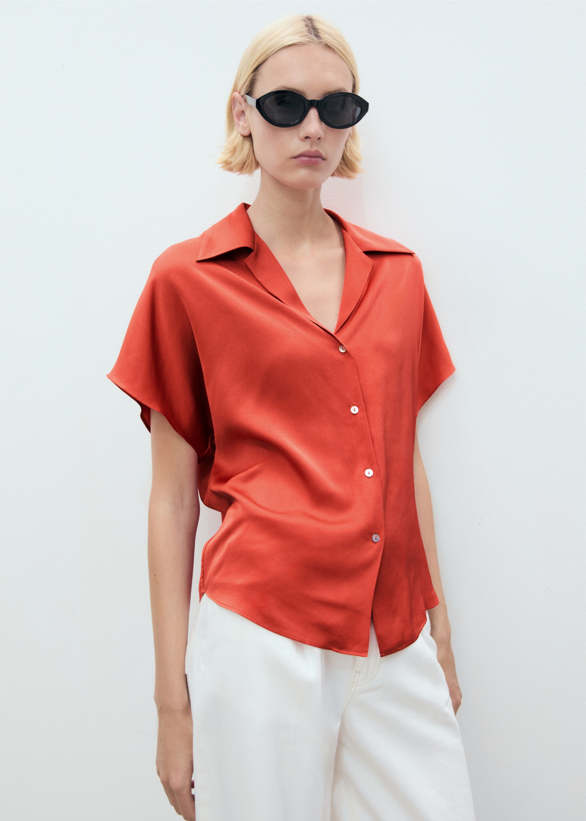 Short sleeve fluid shirt - Medium plane