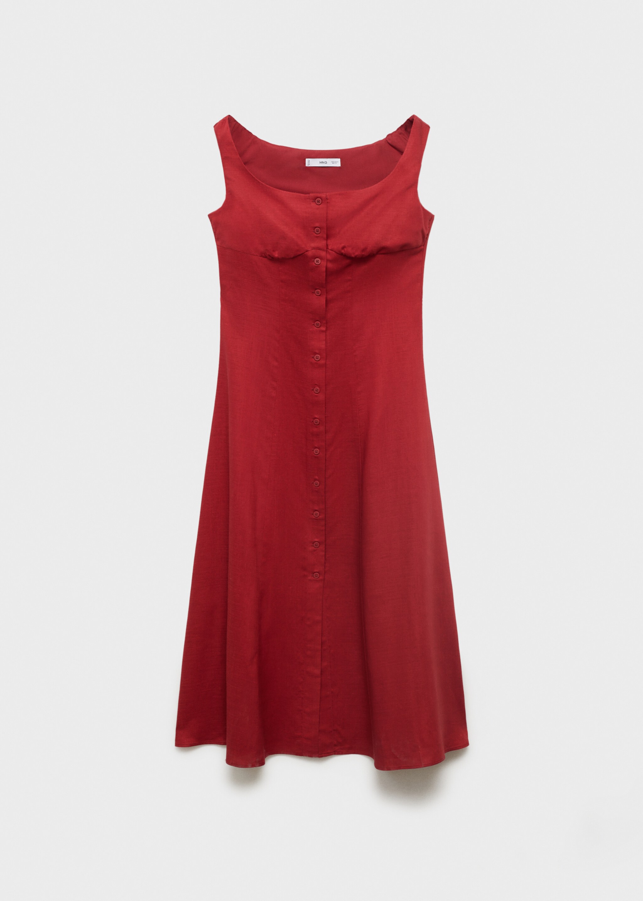 Robe en lin mélangé à boutons - Article sans modèle