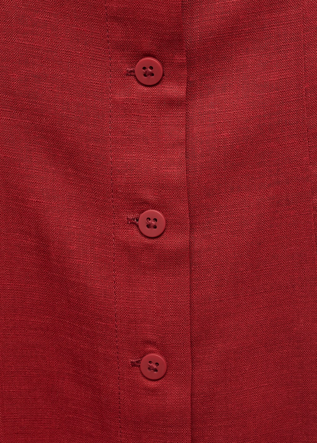 Linen-blend dress with buttons