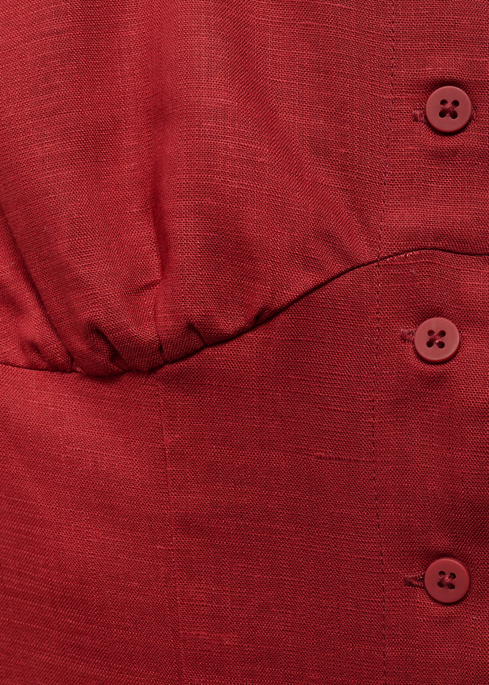 Robe en lin mélangé à boutons - Détail de l'article 8