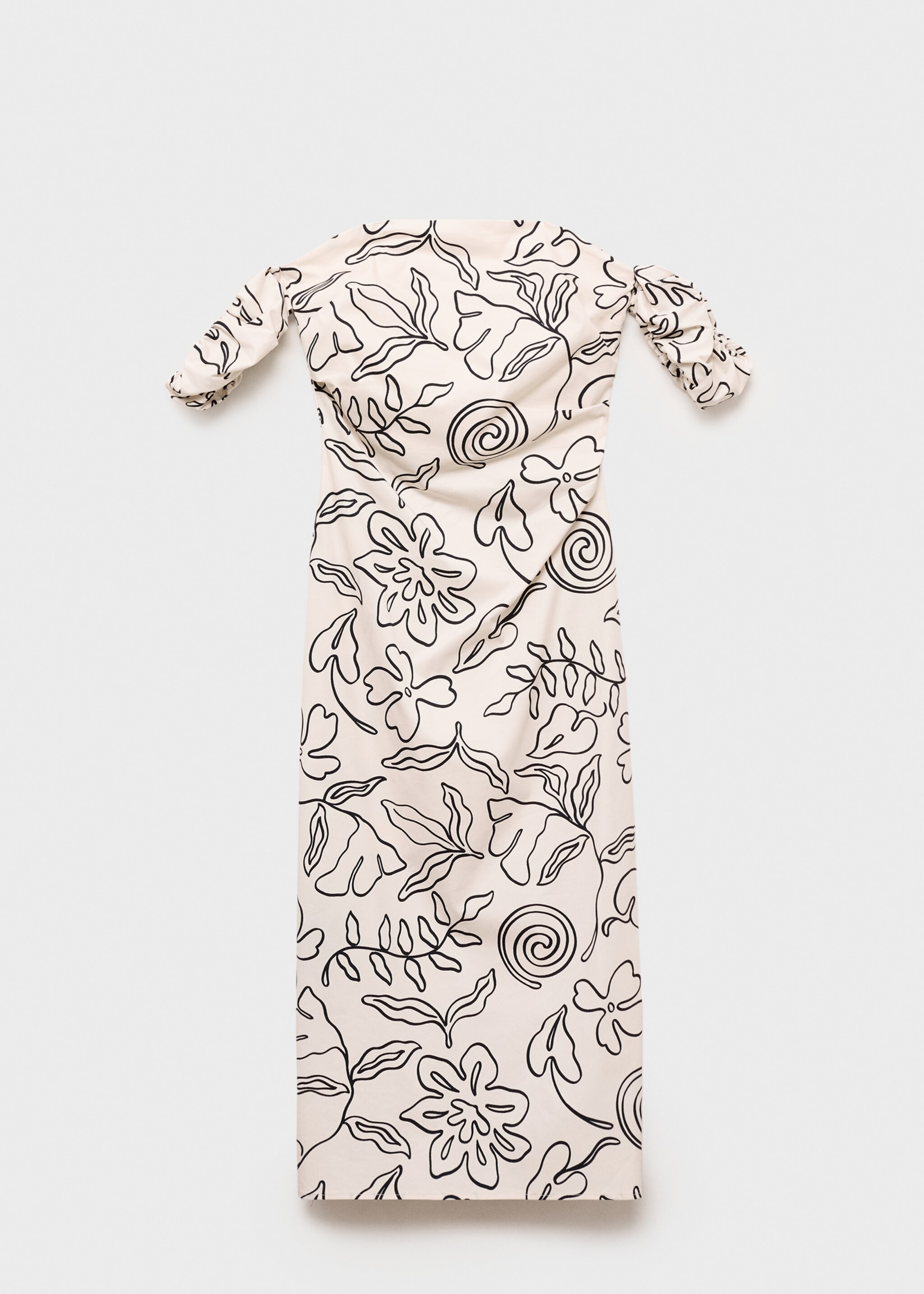 Strapless floral dress - Article without model