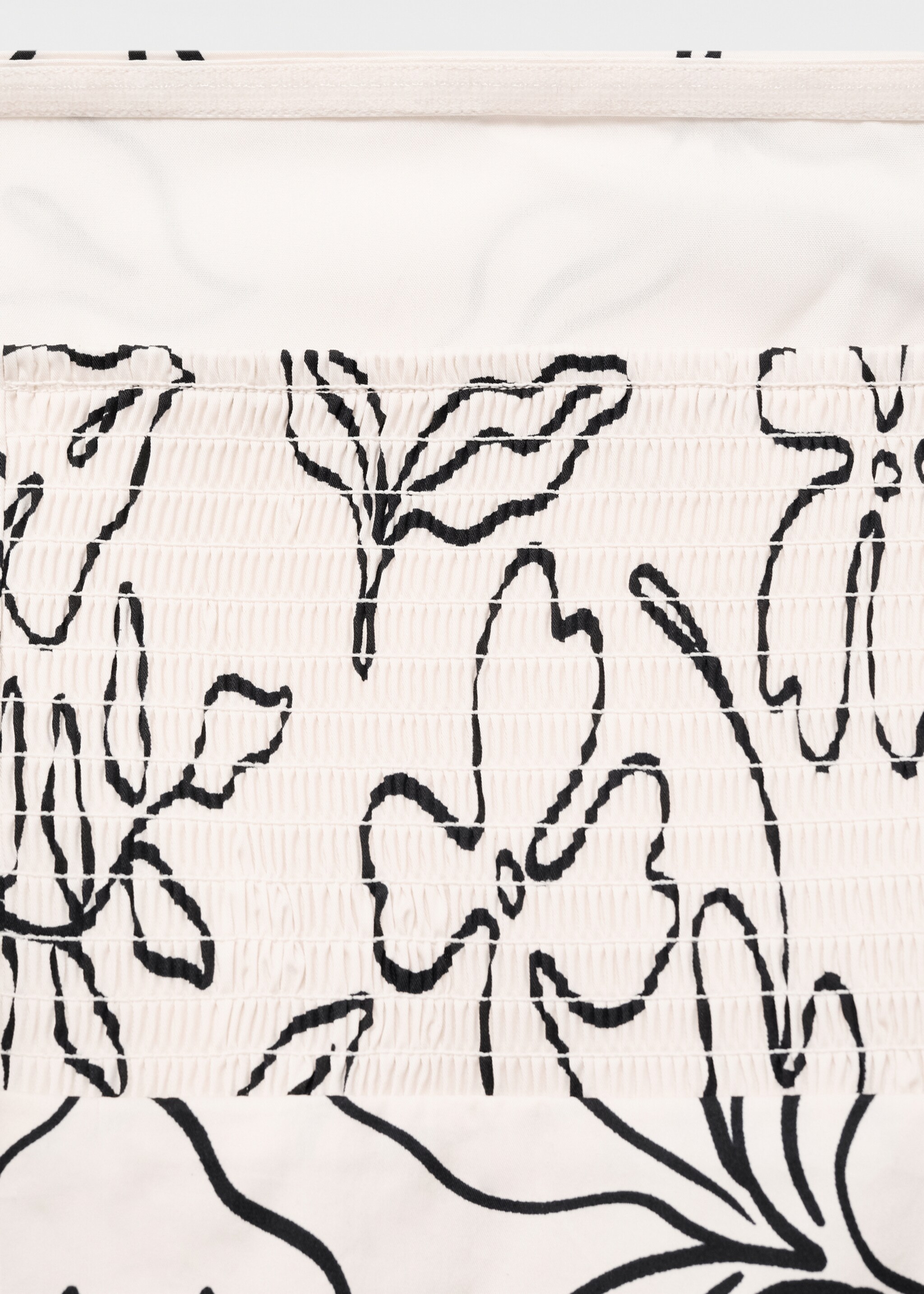 Strapless floral dress - Details of the article 0