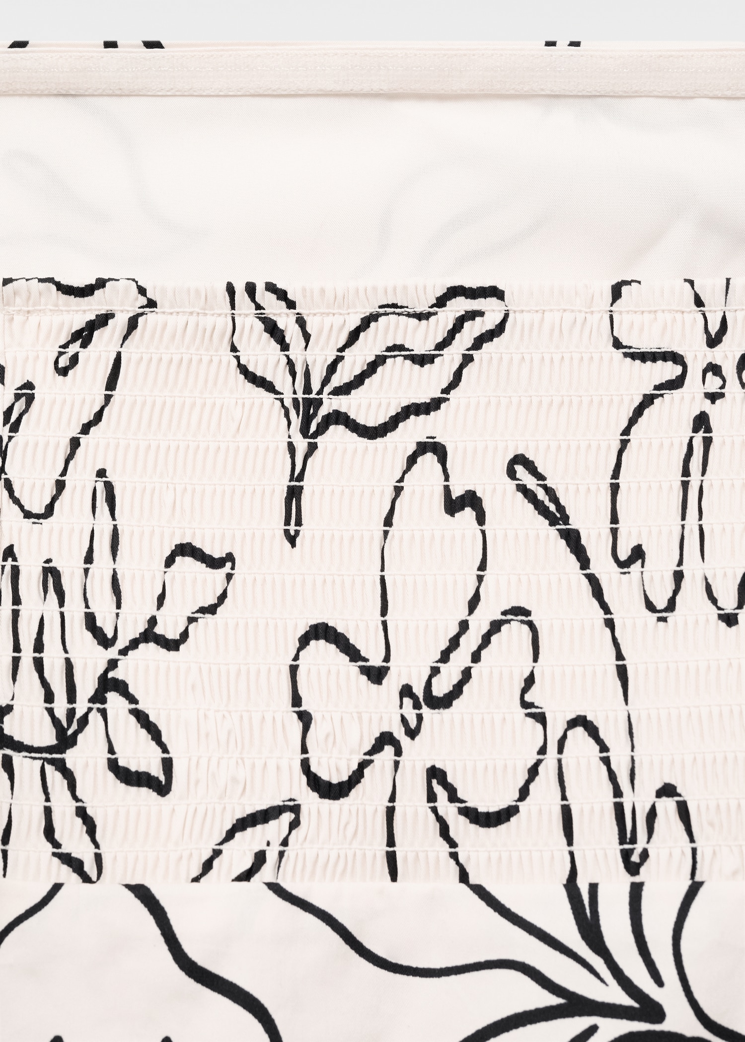 Strapless floral dress - Details of the article 0