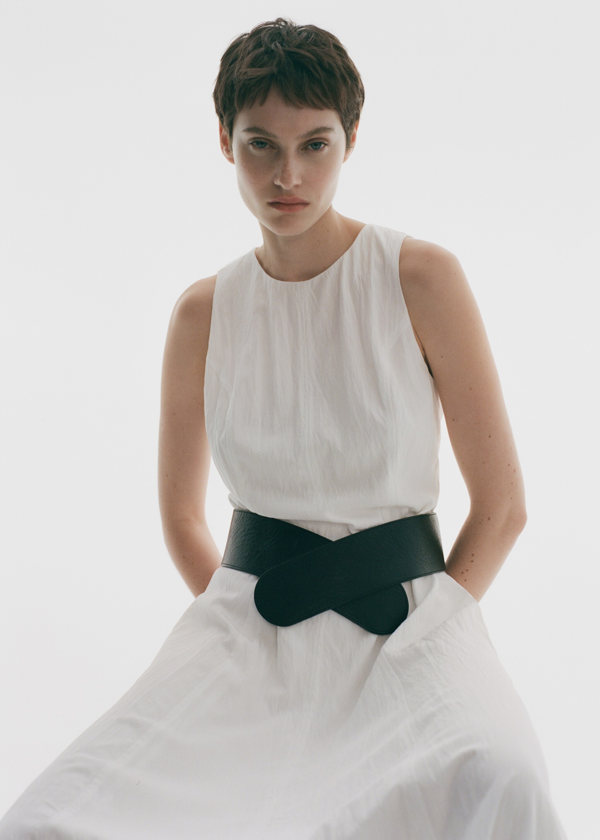 Long balloon dress - Details of the article 6