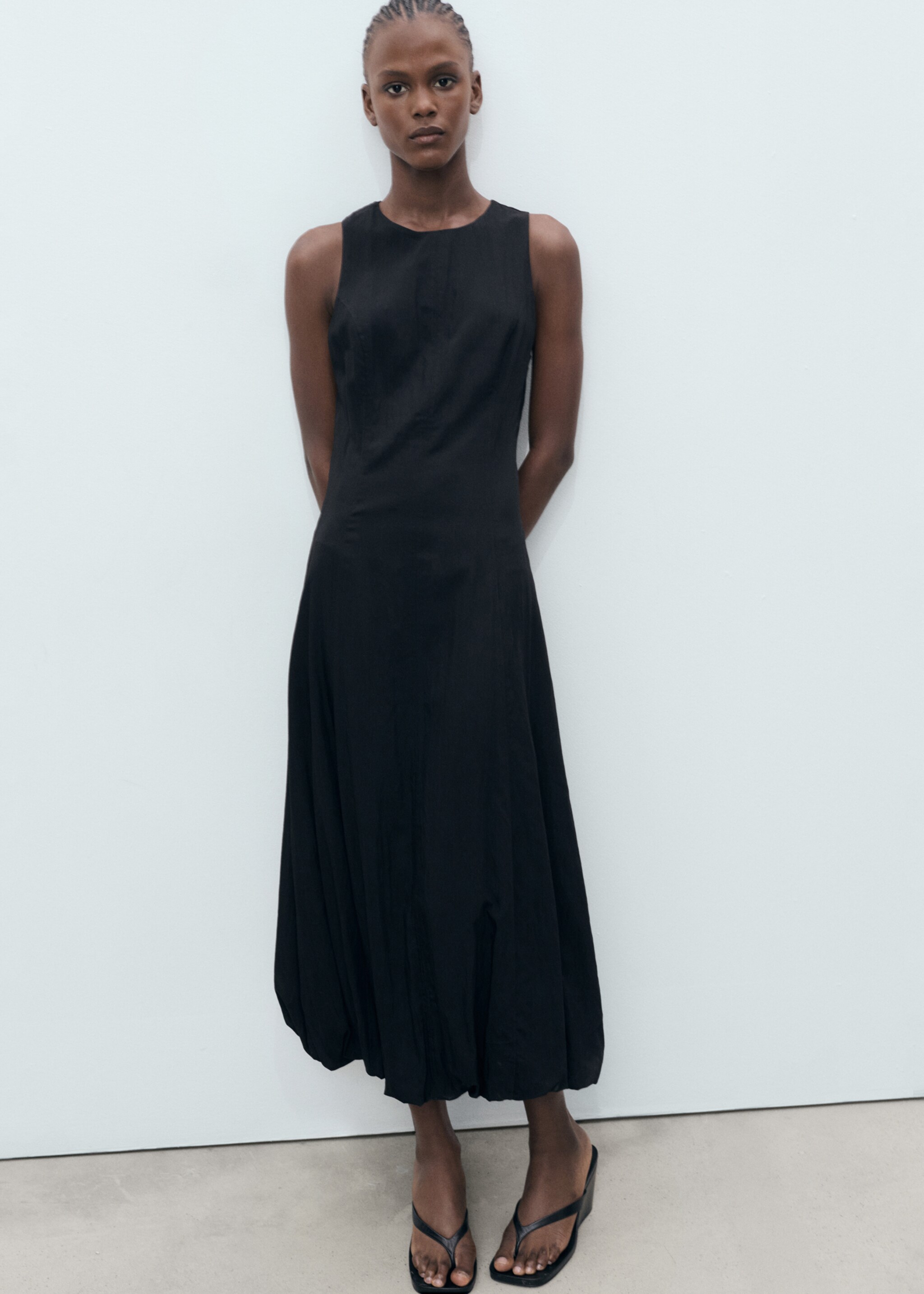 Long balloon dress - Details of the article 2