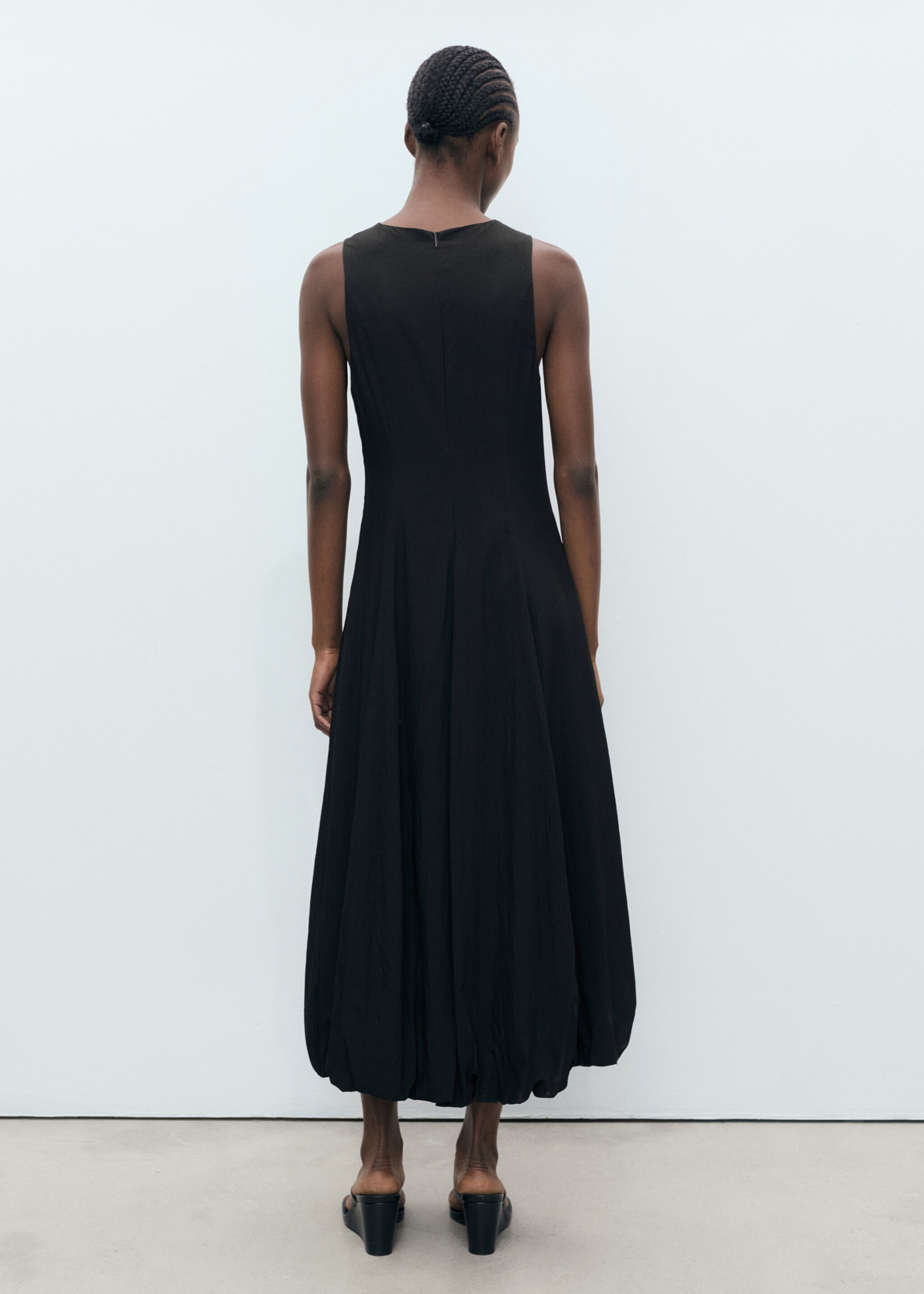 Long balloon dress - Reverse of the article