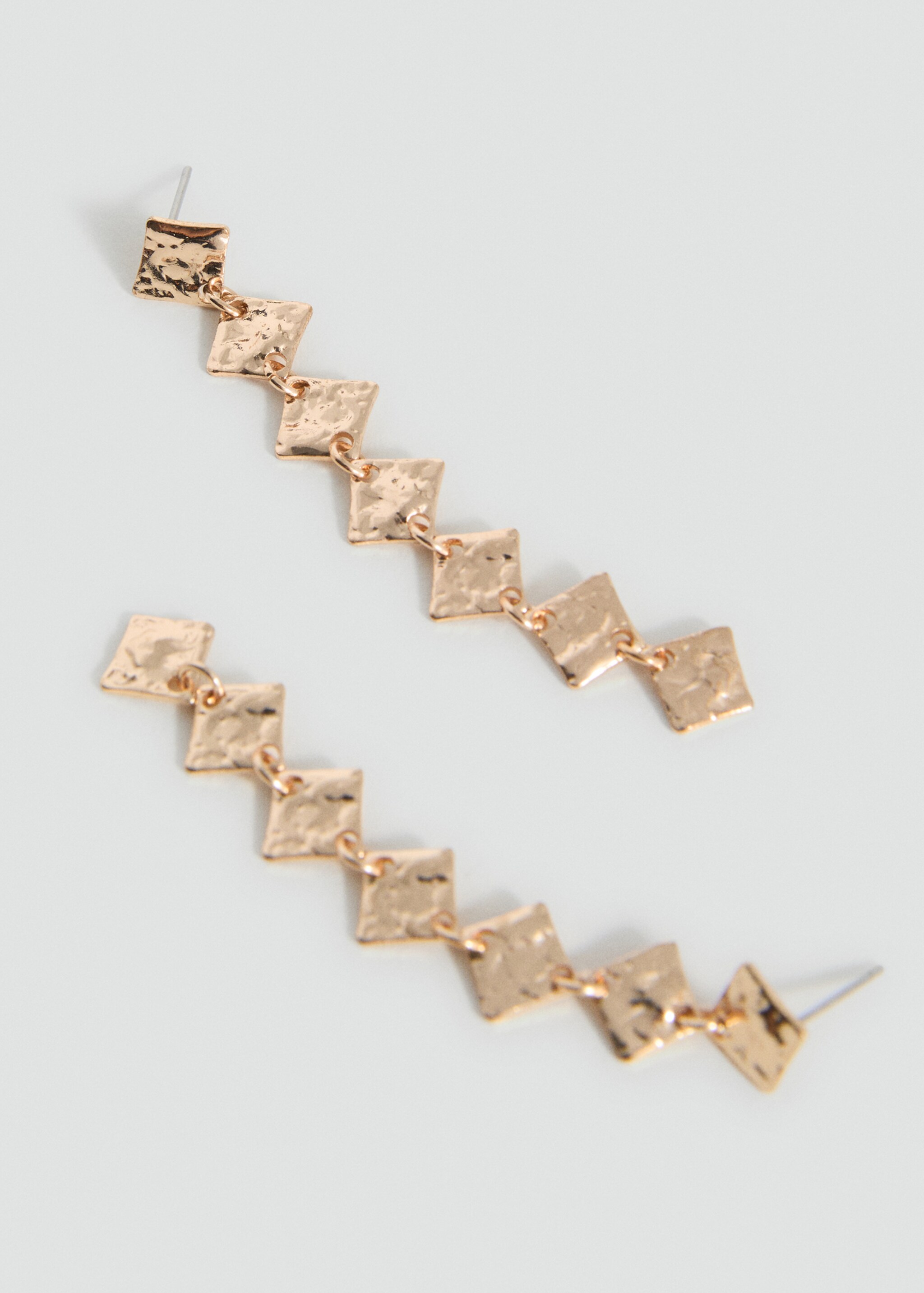Boucles d'oreilles pendantes géométriques - Plan moyen