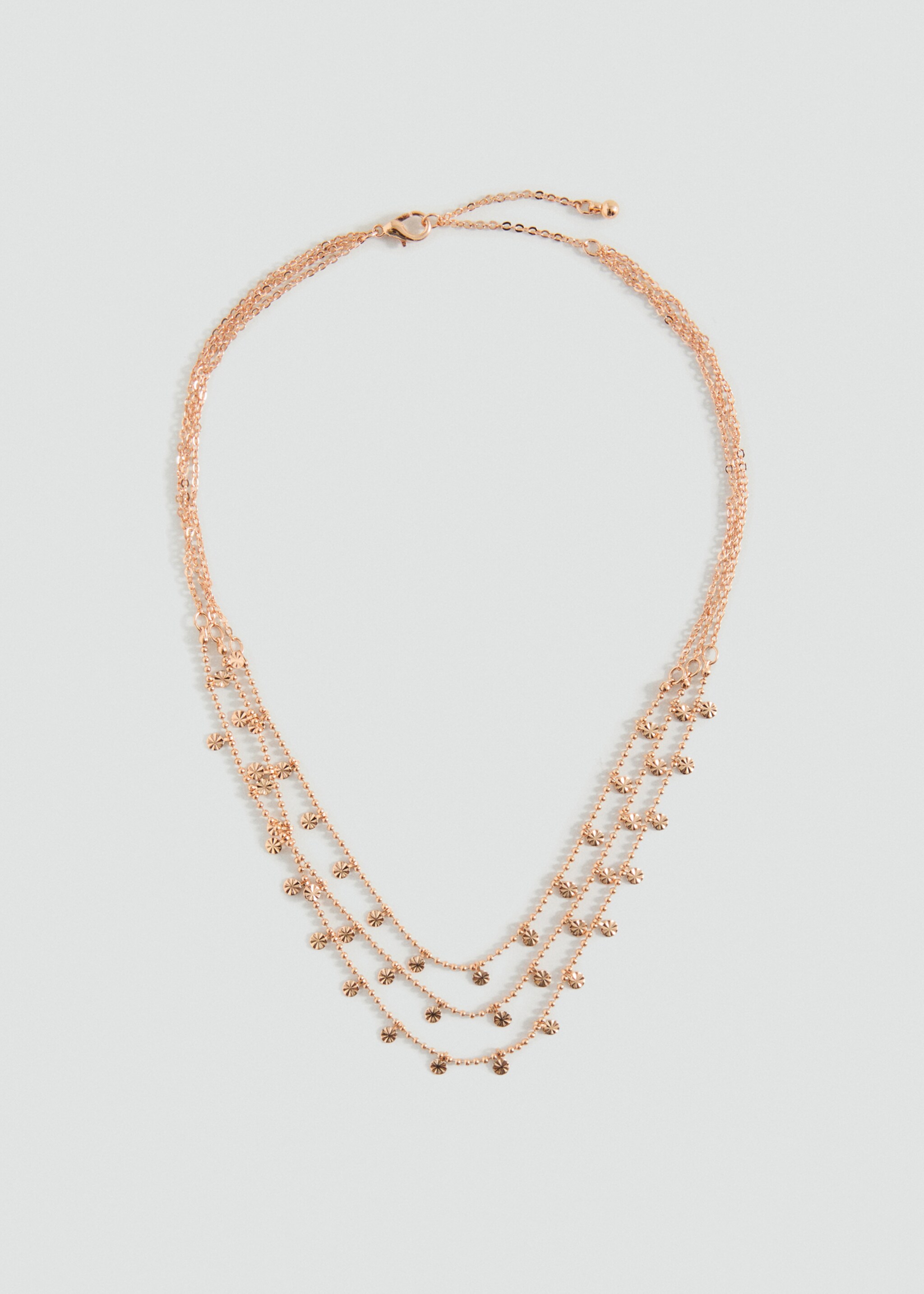 Triple chain necklace - Article without model, Gold. Ref: 17011185-00.