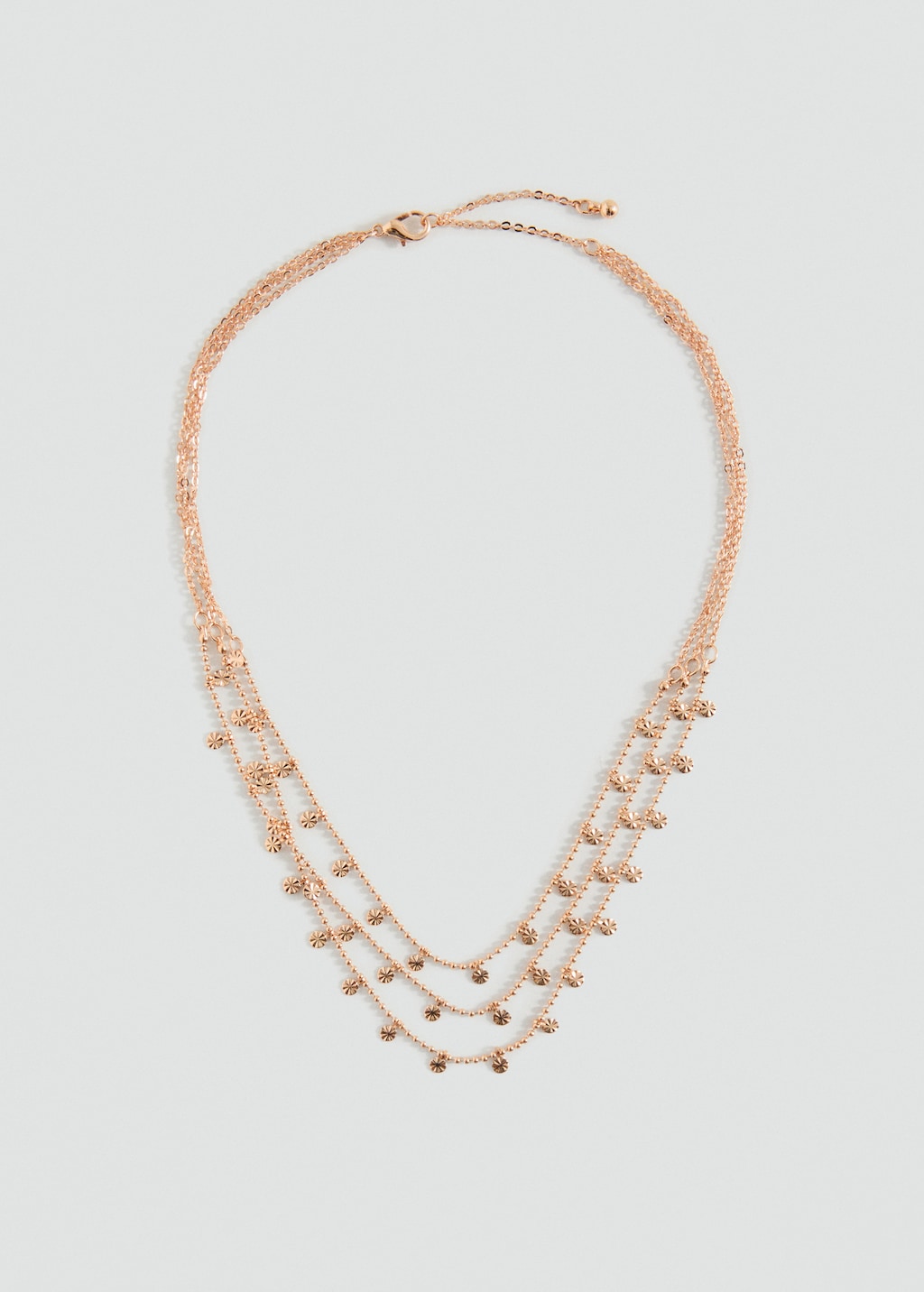 Triple chain necklace