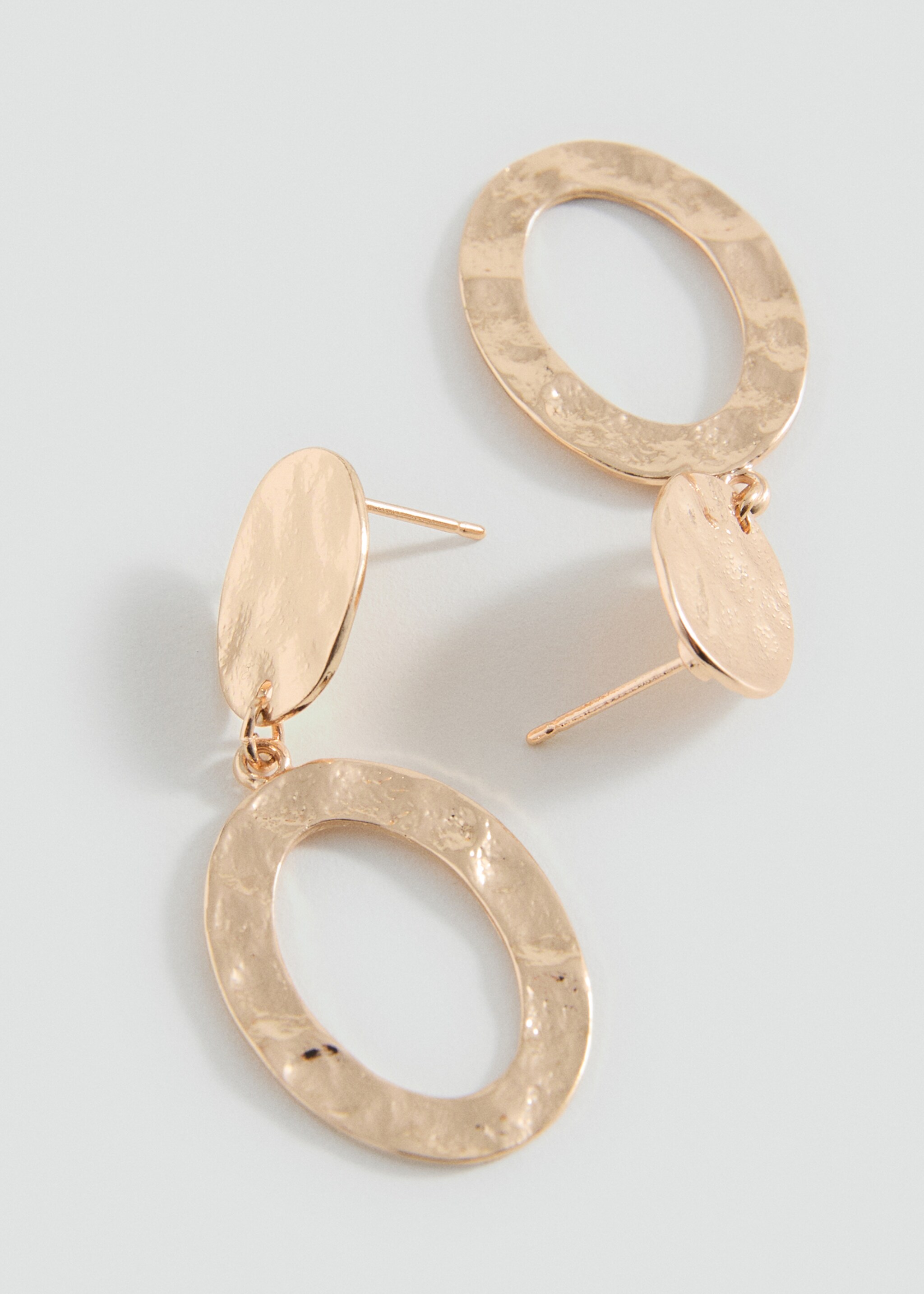 Oval hanging earrings - Medium plane