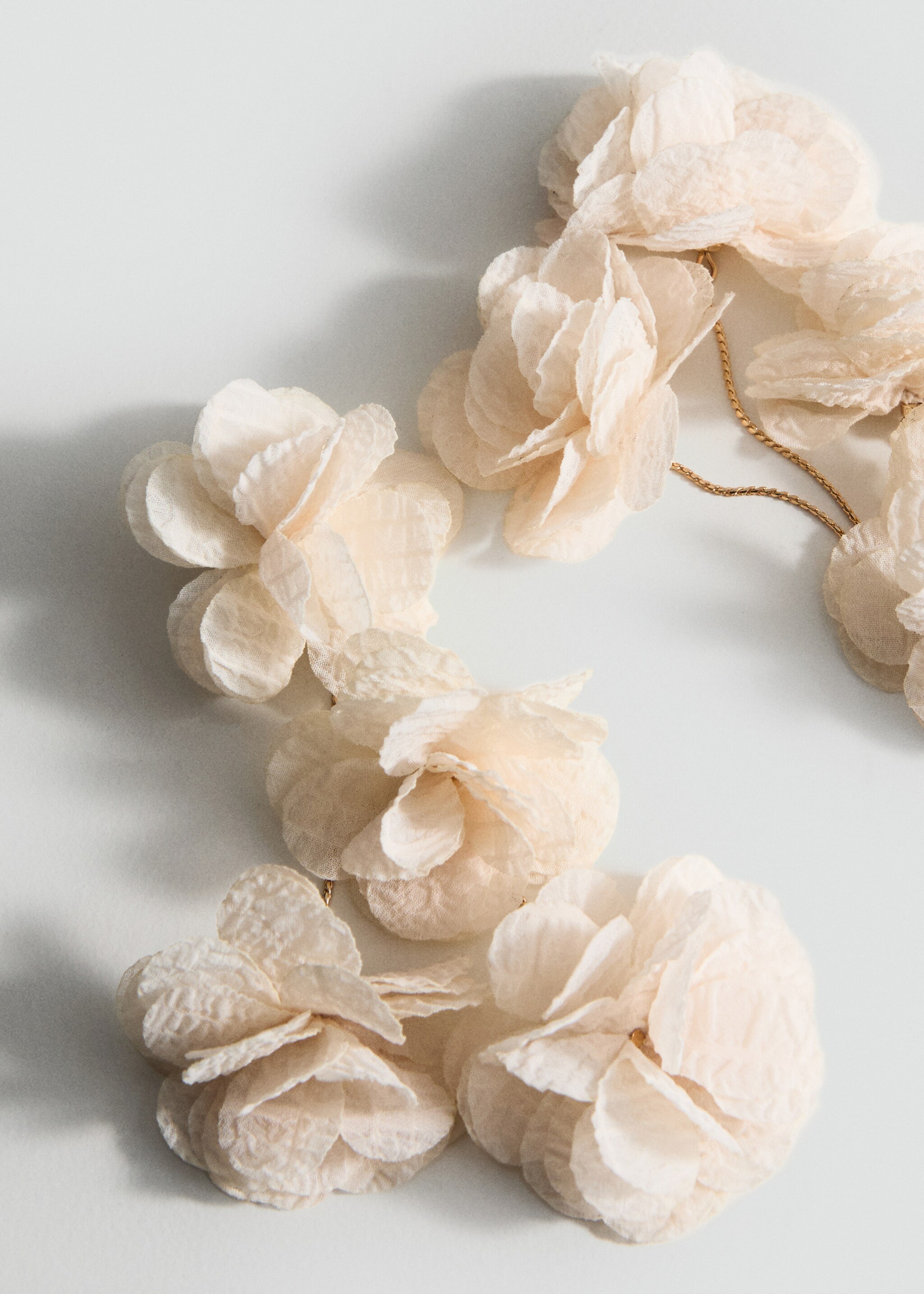 Woven flower earrings - Medium plane