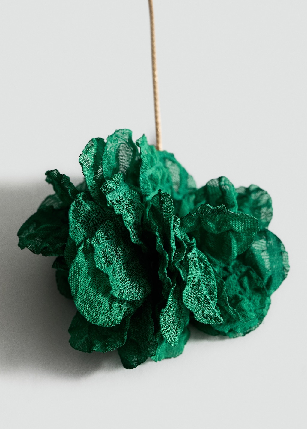 Woven hanging flower earrings