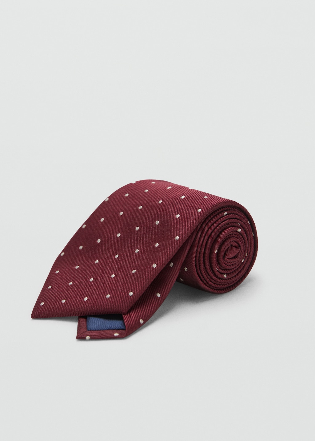 Polka-dot silk tie