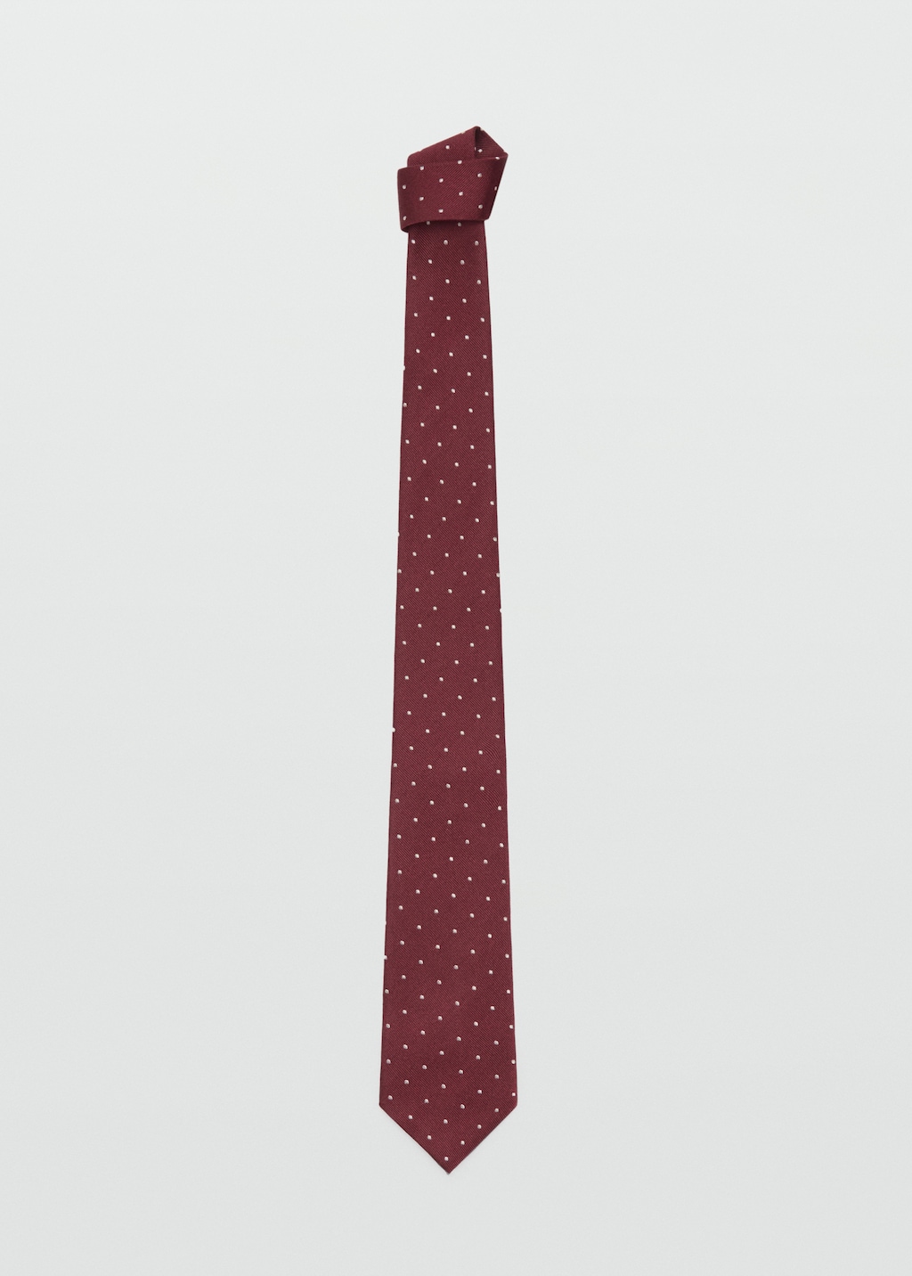 Polka-dot silk tie