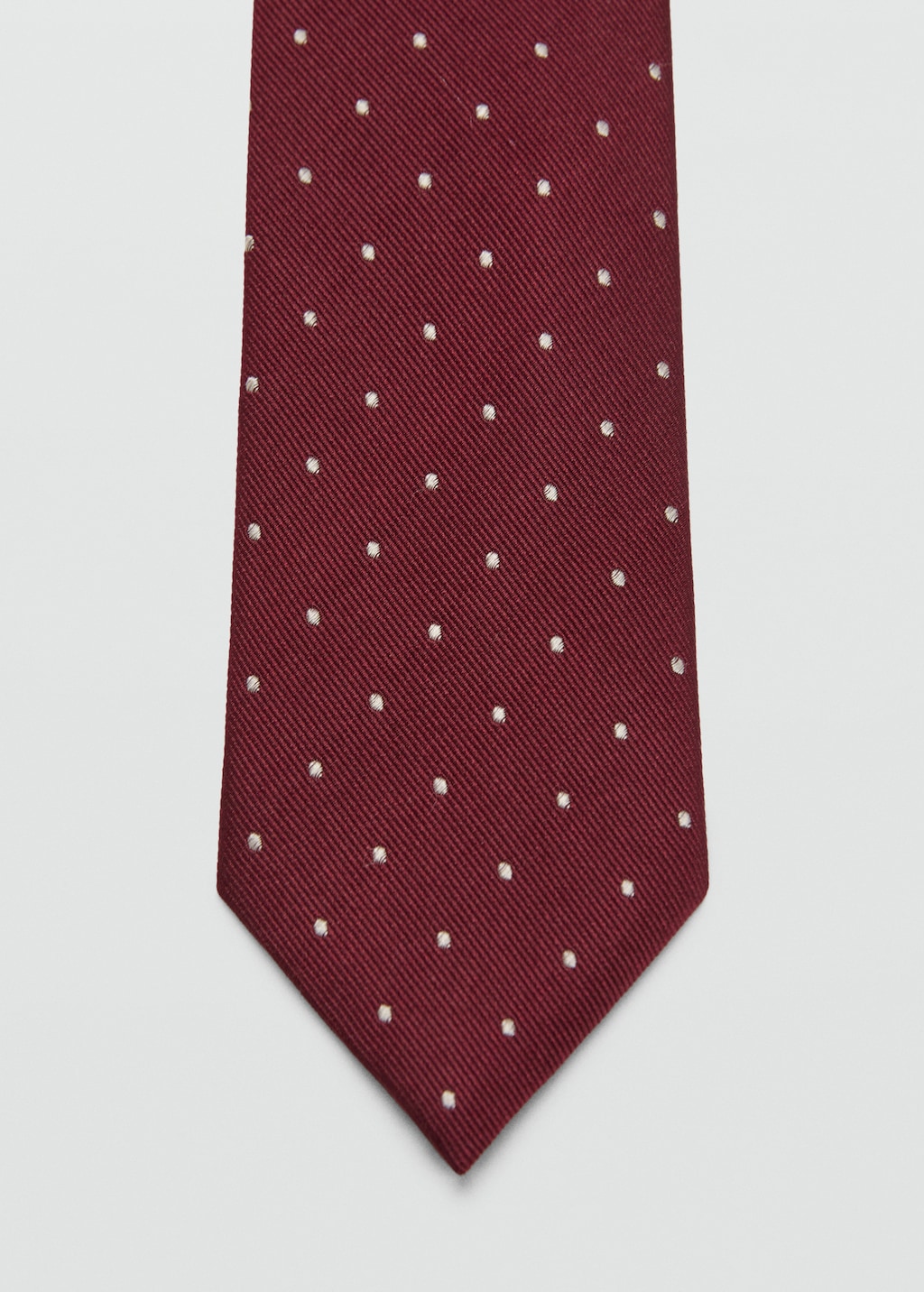 Polka-dot silk tie