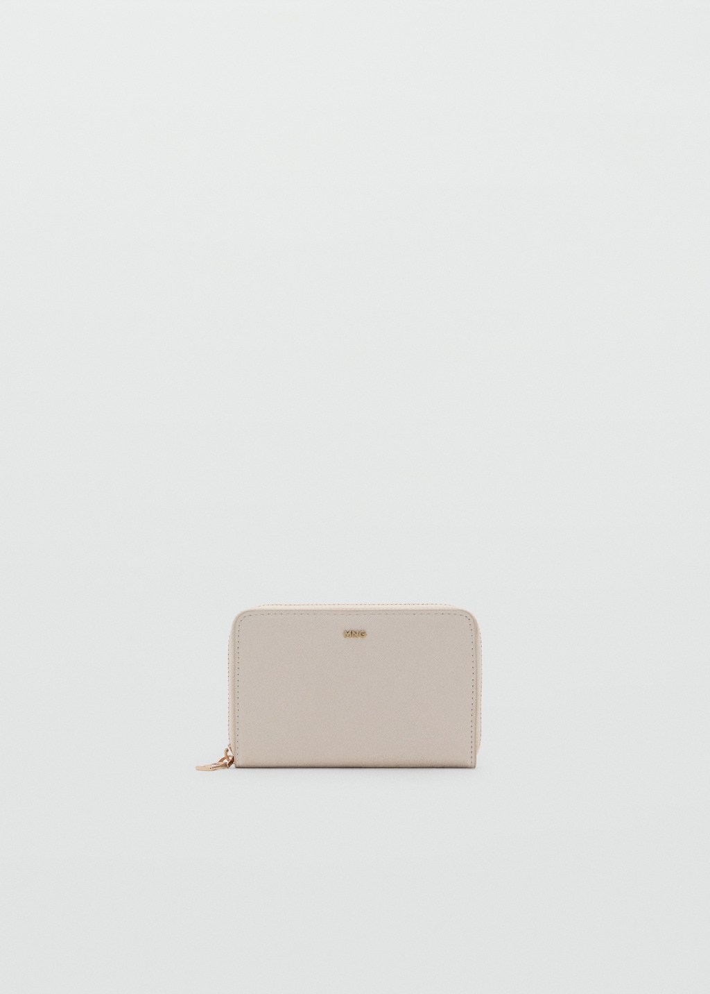 Medium wallet with saffiano effect