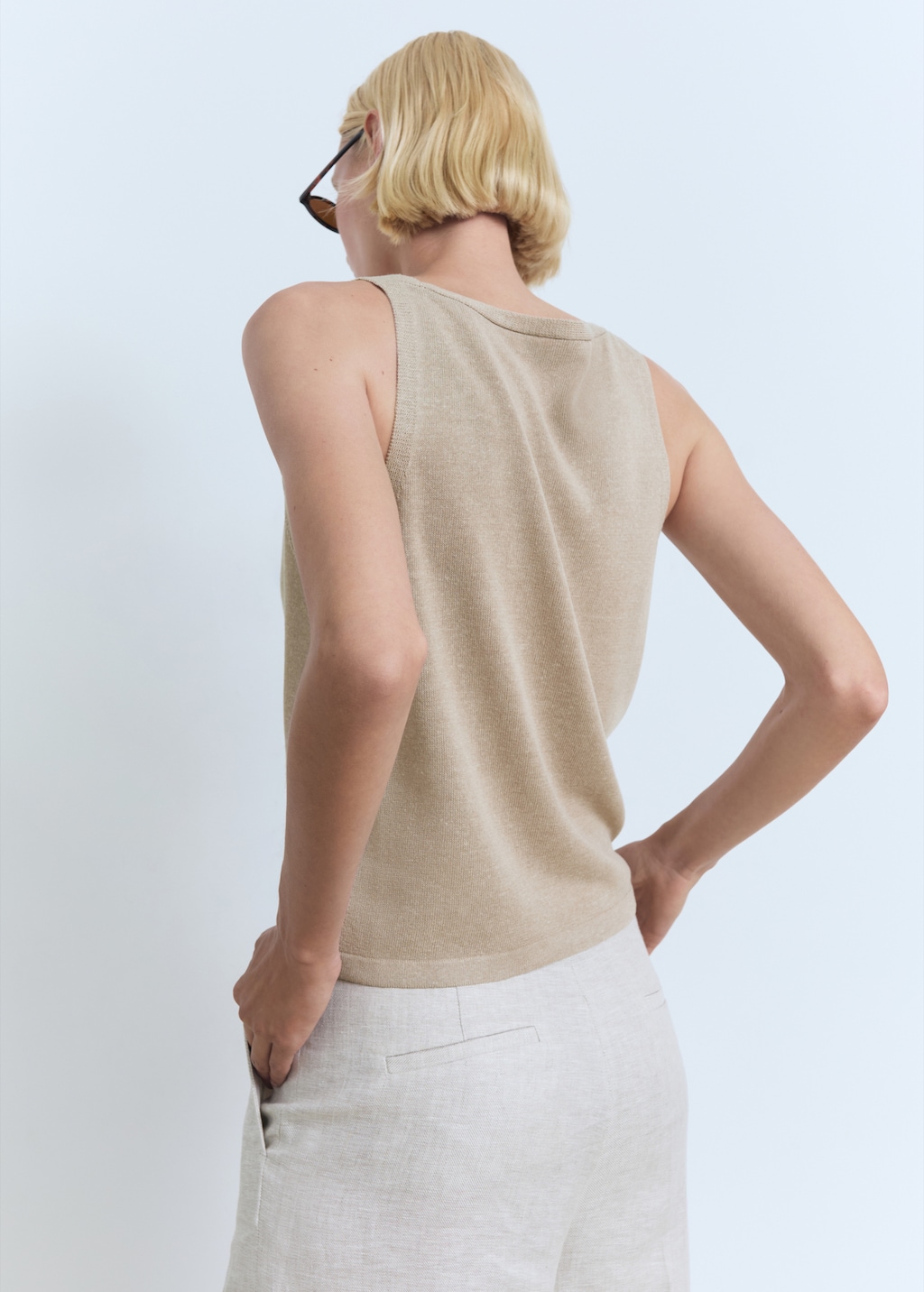 V-neck knit top - Women | MANGO USA