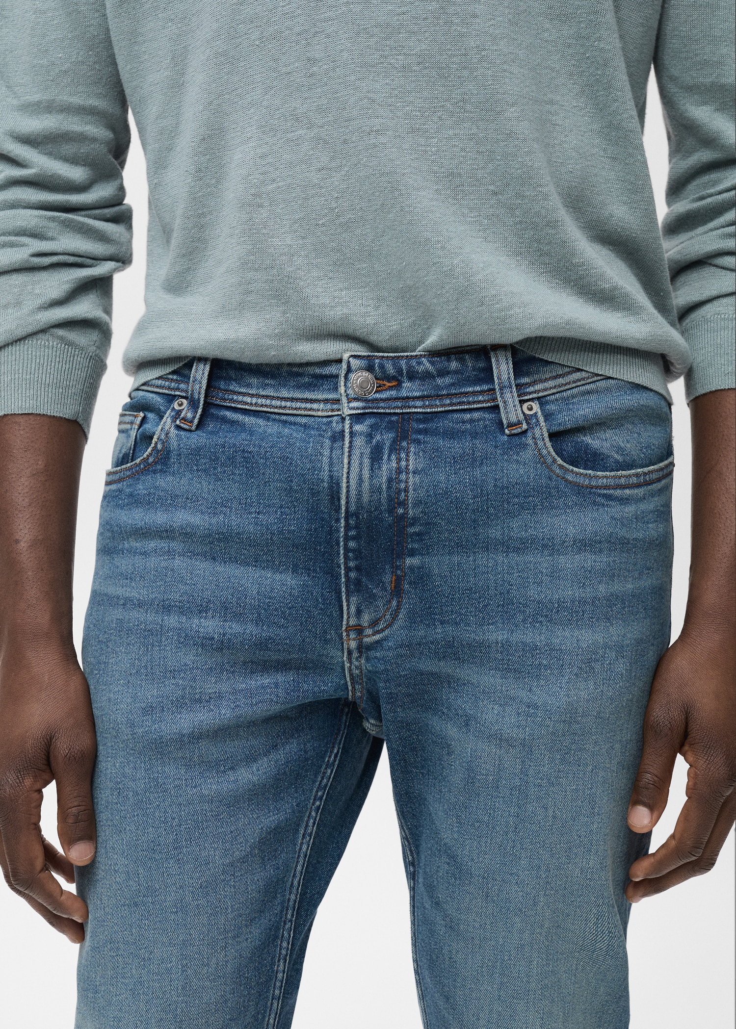 Slim Fit-Jeans Jan im Used-Look mit mittlerer Waschung - Detail des Artikels 1
