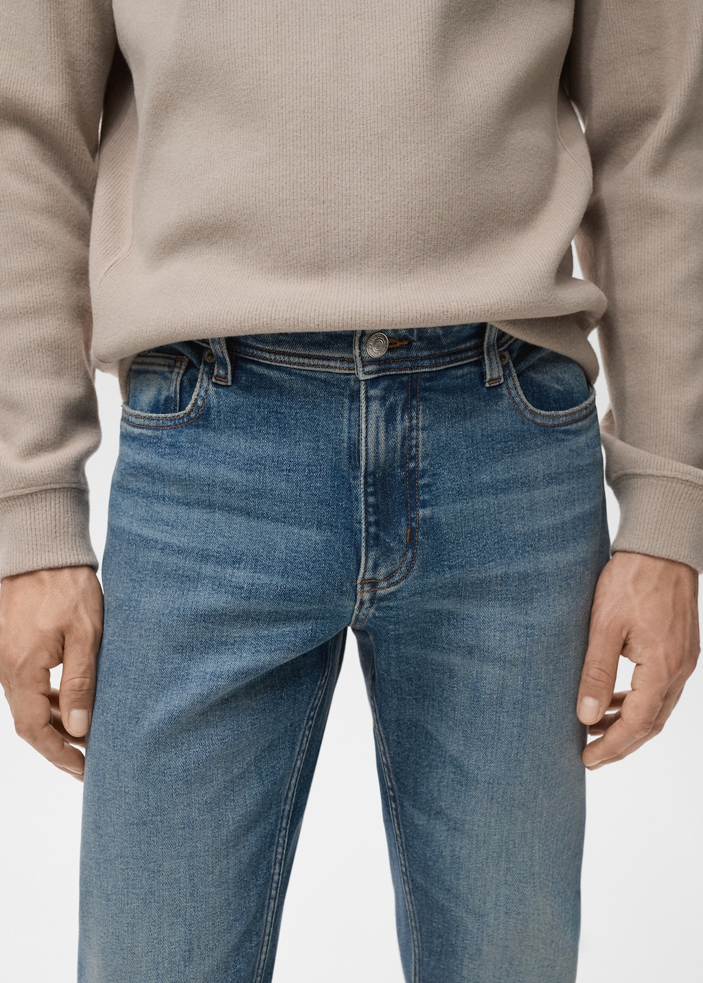 Jan slim-fit faded medium-wash Jeans