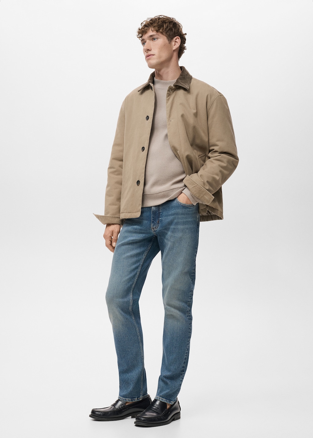 Jan slim-fit faded medium-wash Jeans