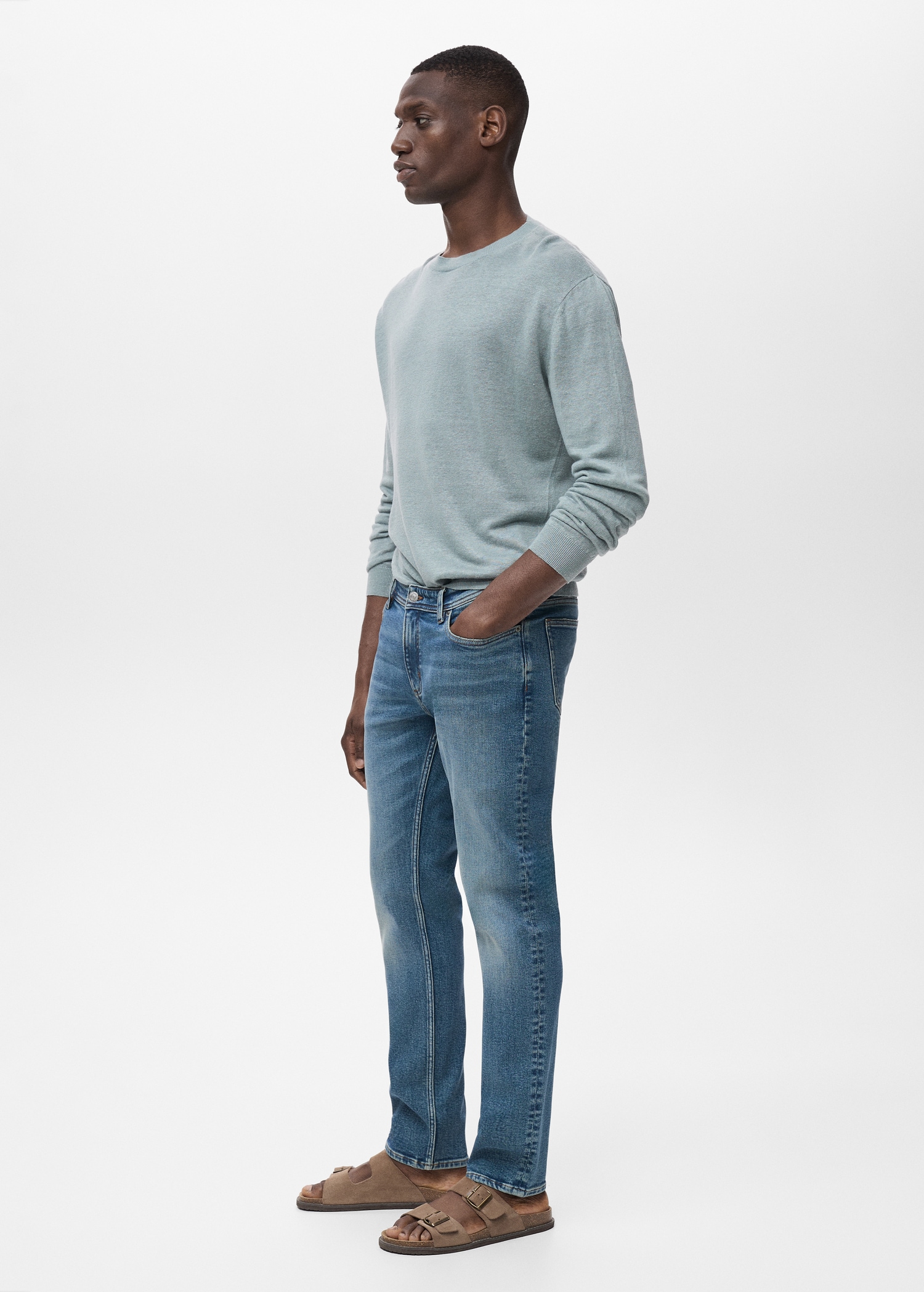 Slim Fit-Jeans Jan im Used-Look mit mittlerer Waschung - Detail des Artikels 2