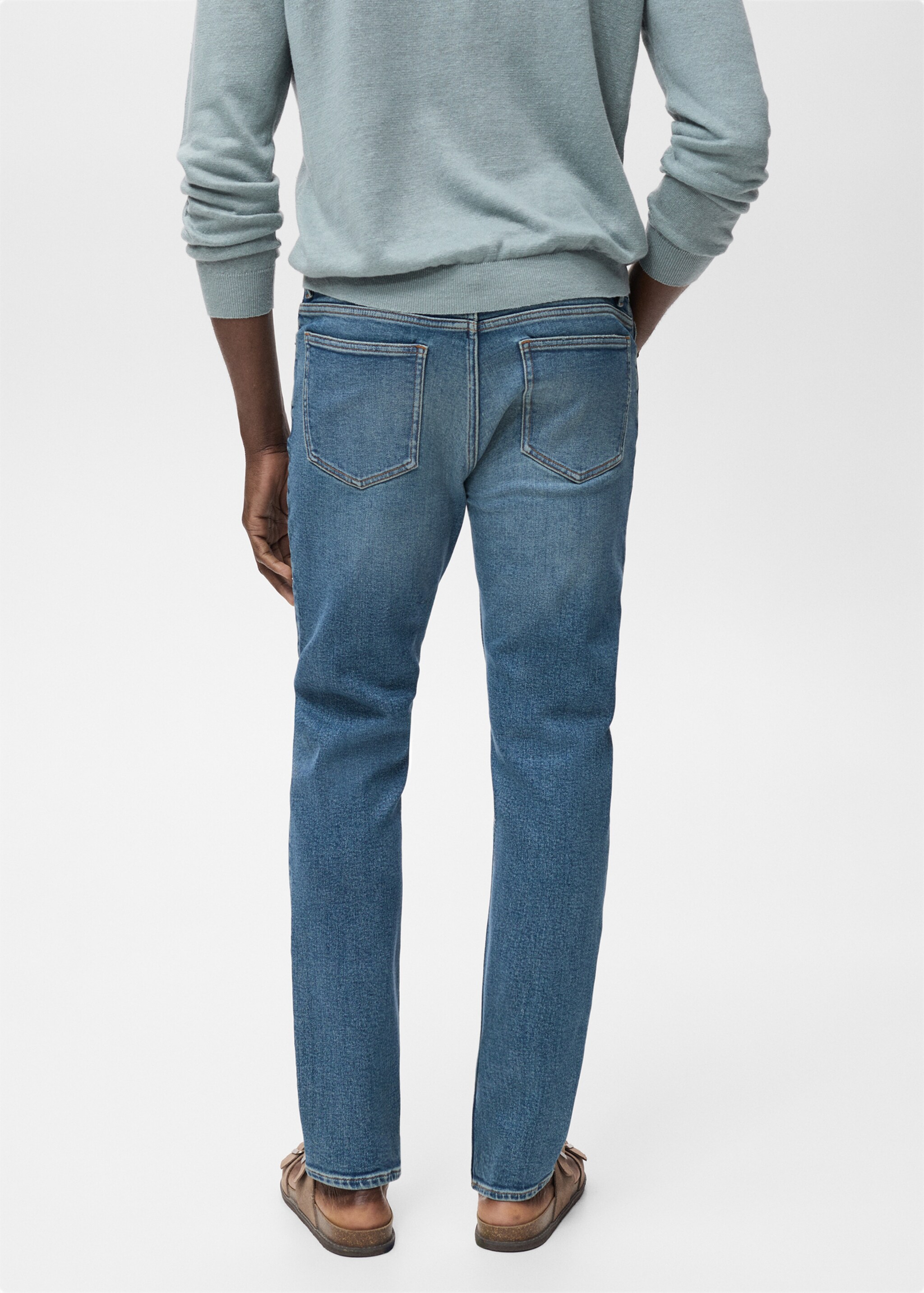 Jan slim-fit faded medium-wash Jeans - Reverse of the article