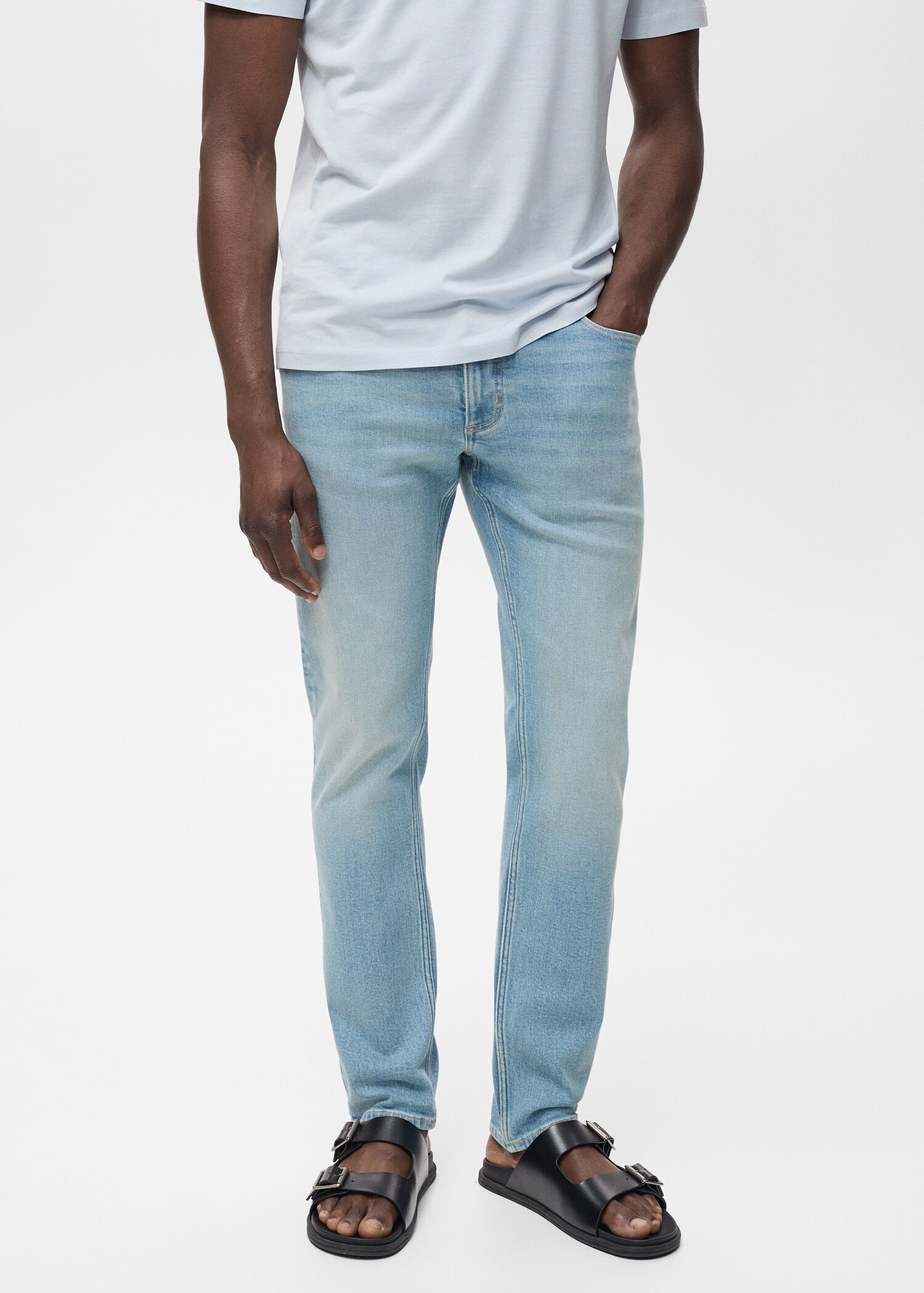 Slim-Fit-Jeans Jan im Used-Look - Mittlere Ansicht