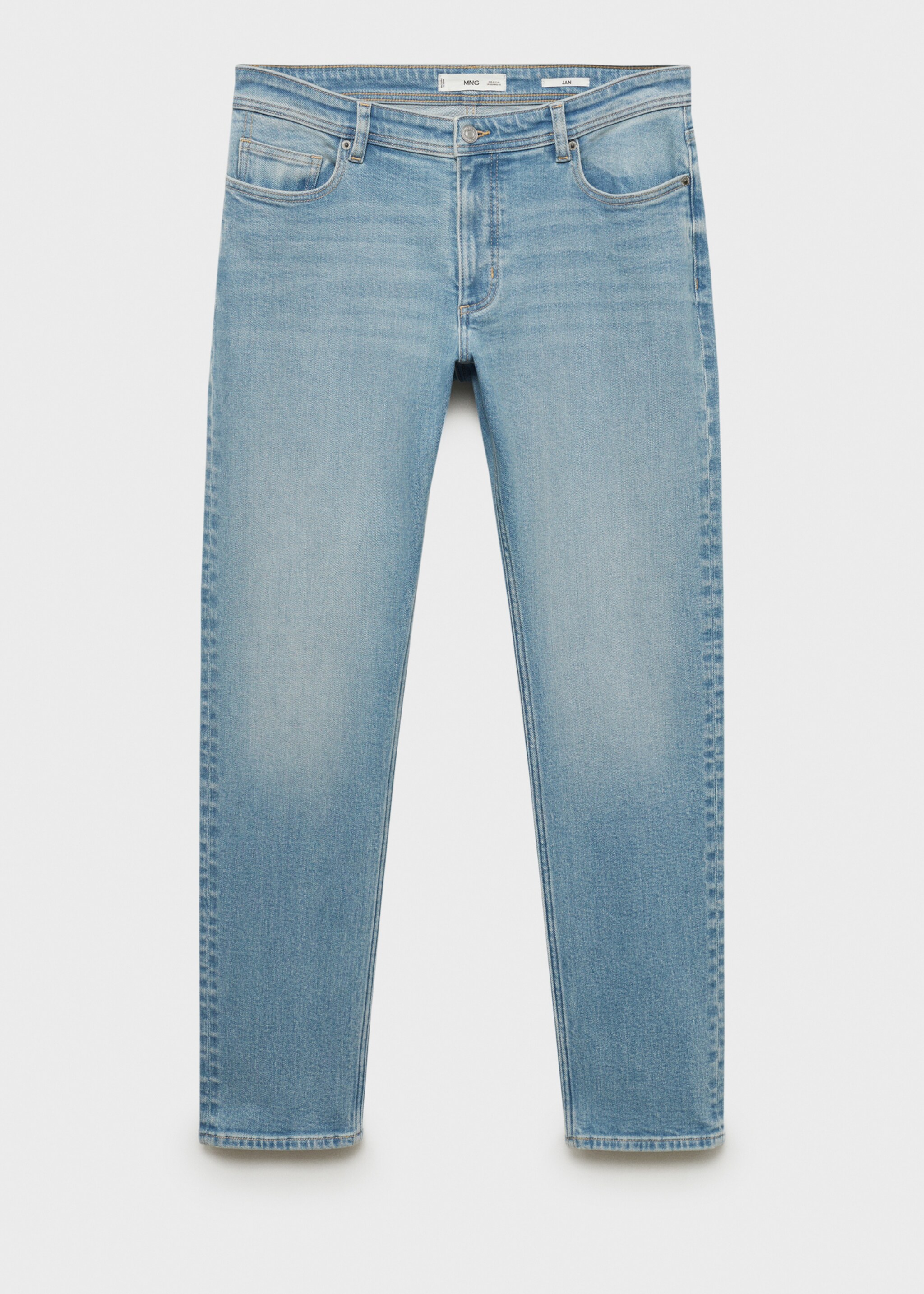Jan slim-fit jeans with frayed effect - Article without model