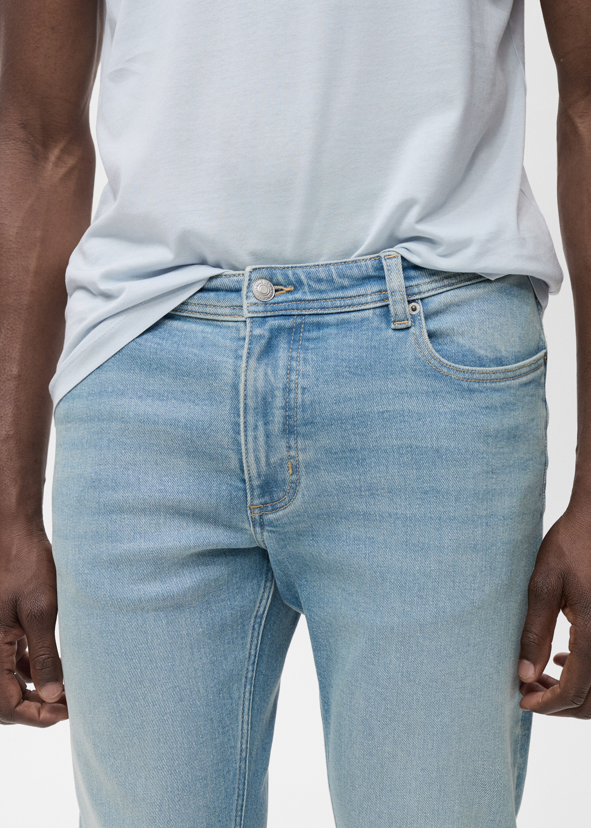 Jan slim-fit jeans with frayed effect - Details of the article 1