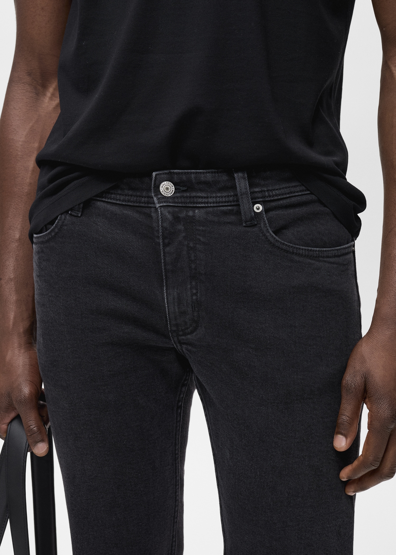 Schwarze Slim Fit Jeans Jan - Detail des Artikels 1