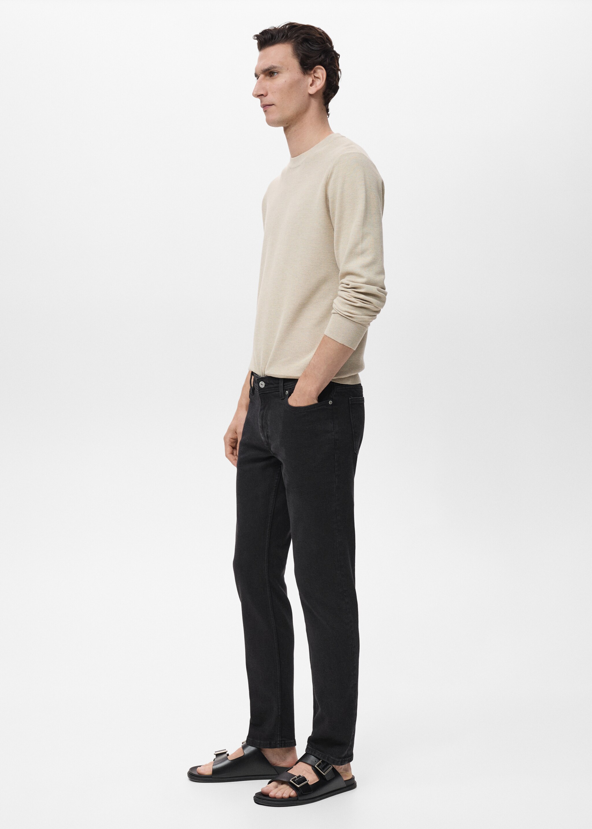 Slim fit black Jan jeans - Details of the article 5