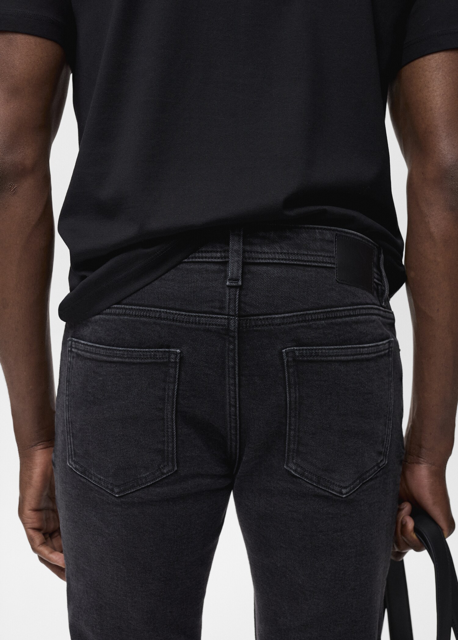 Schwarze Slim Fit Jeans Jan - Detail des Artikels 6